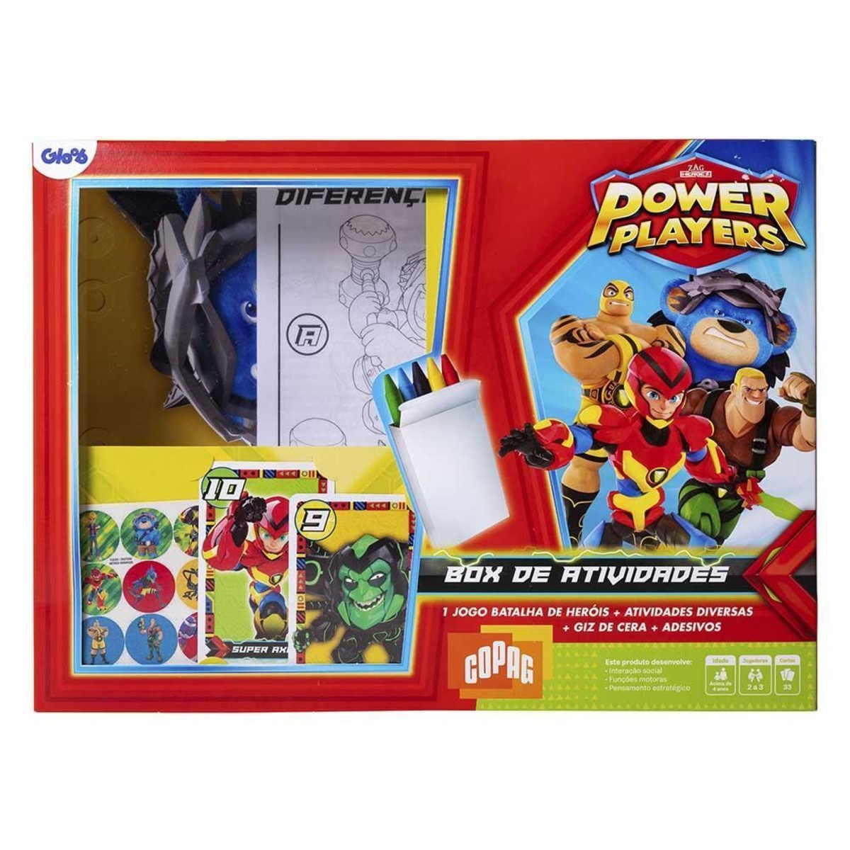 Box de Atividades e Jogos Power Players Copag - 89767