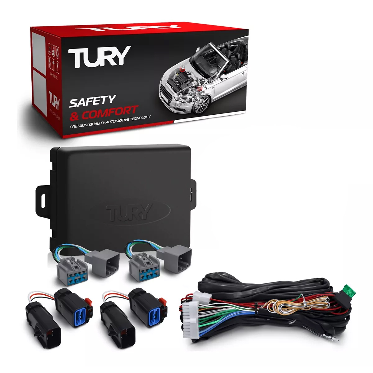 Módulo de Vidro com Antiesmagante Dodge / RAM Tury PRO4.36LONGH