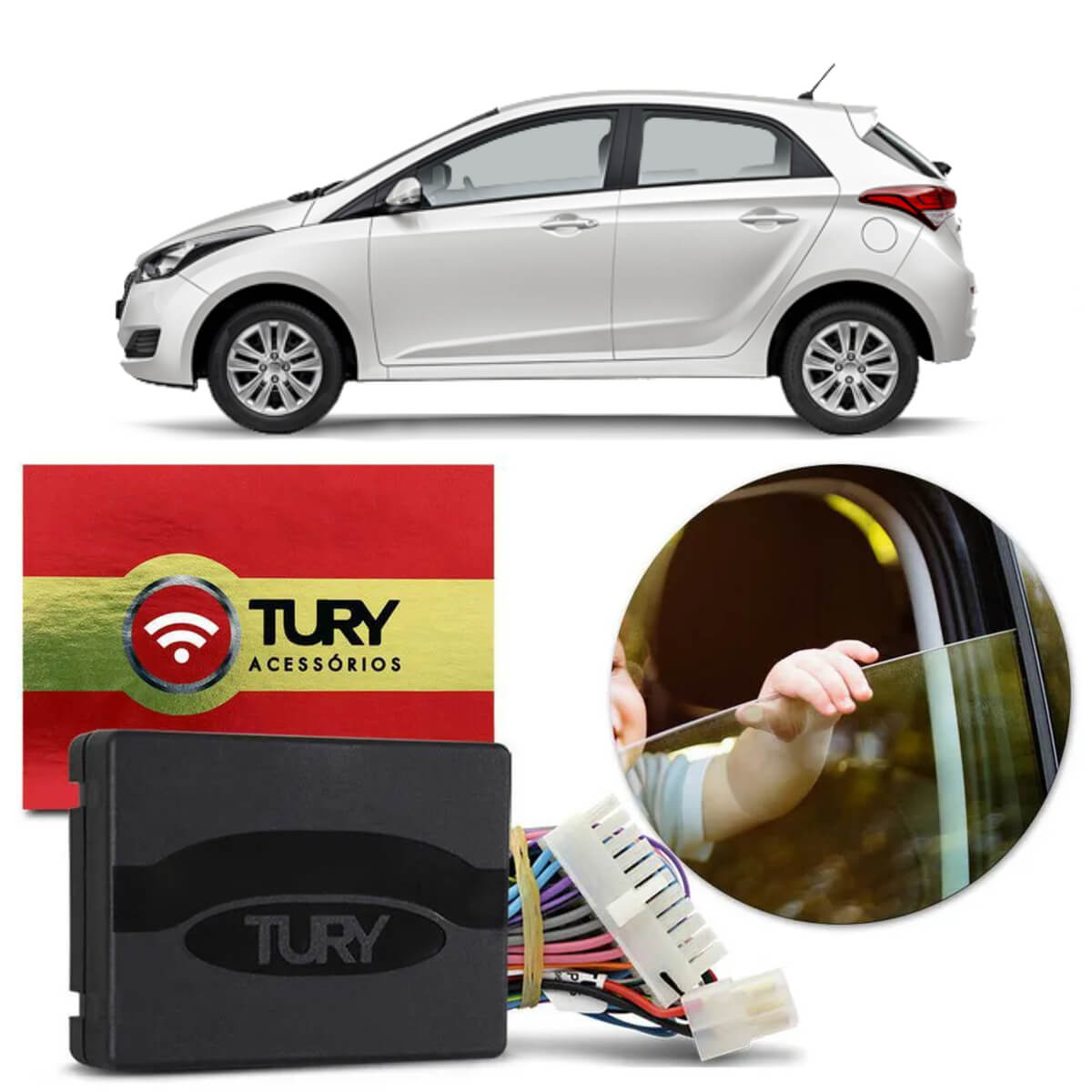 Módulo Tilt Down Retrovisor Elétrico Hyundai HB20 Tury PARK1.0.0AZ