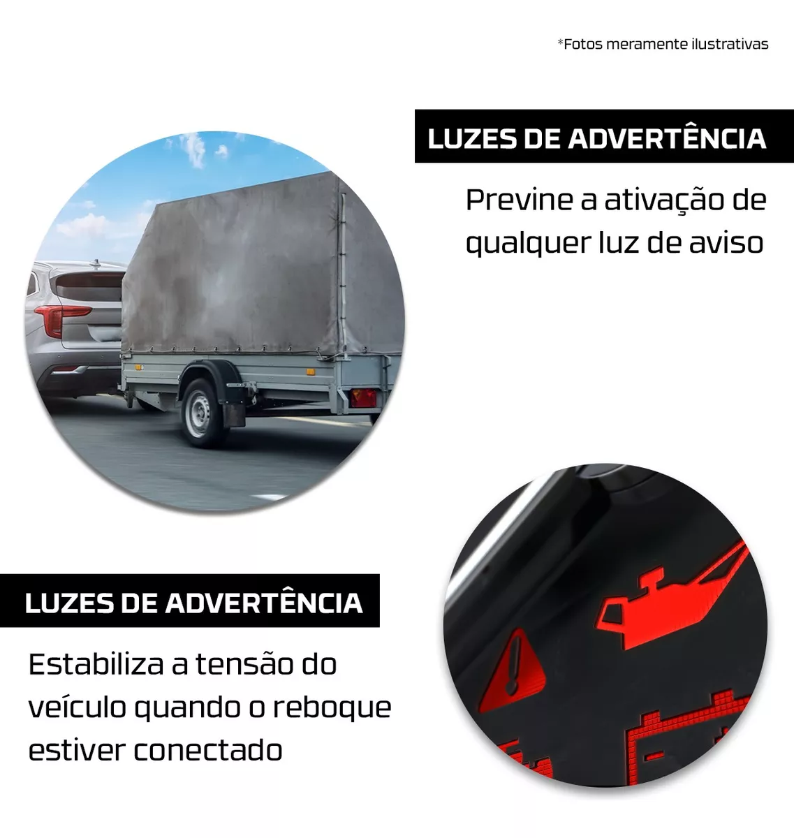 Módulo de Proteção Elétrica para Engates / Reboques Chevrolet / Fiat Tury CONNECT1.2CL