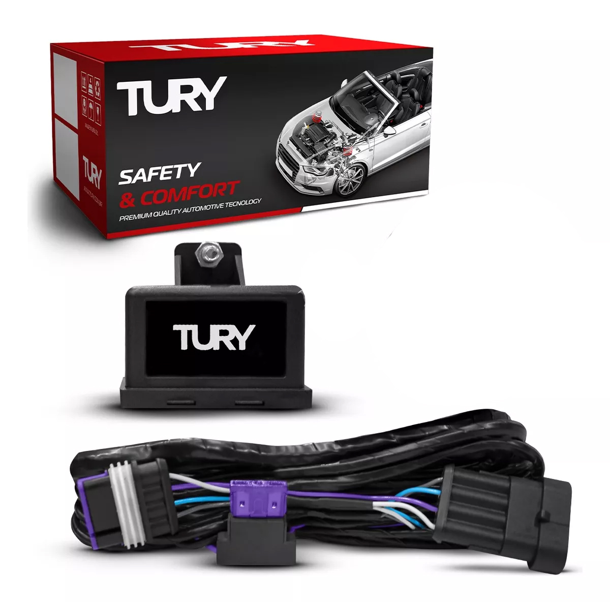 Módulo de Proteção Elétrica para Engates/Reboques Onix/Prisma/Cruze Tury CONNECT1.2CJ