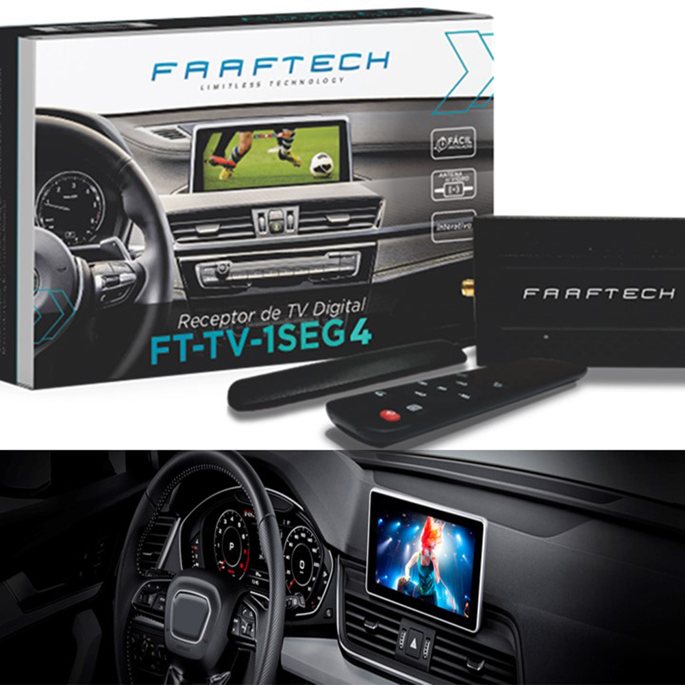 COMP Kit 13 unidades Sintonizador Faaftech Sintonizador de TV automotivo FT-TV-1SEG IV