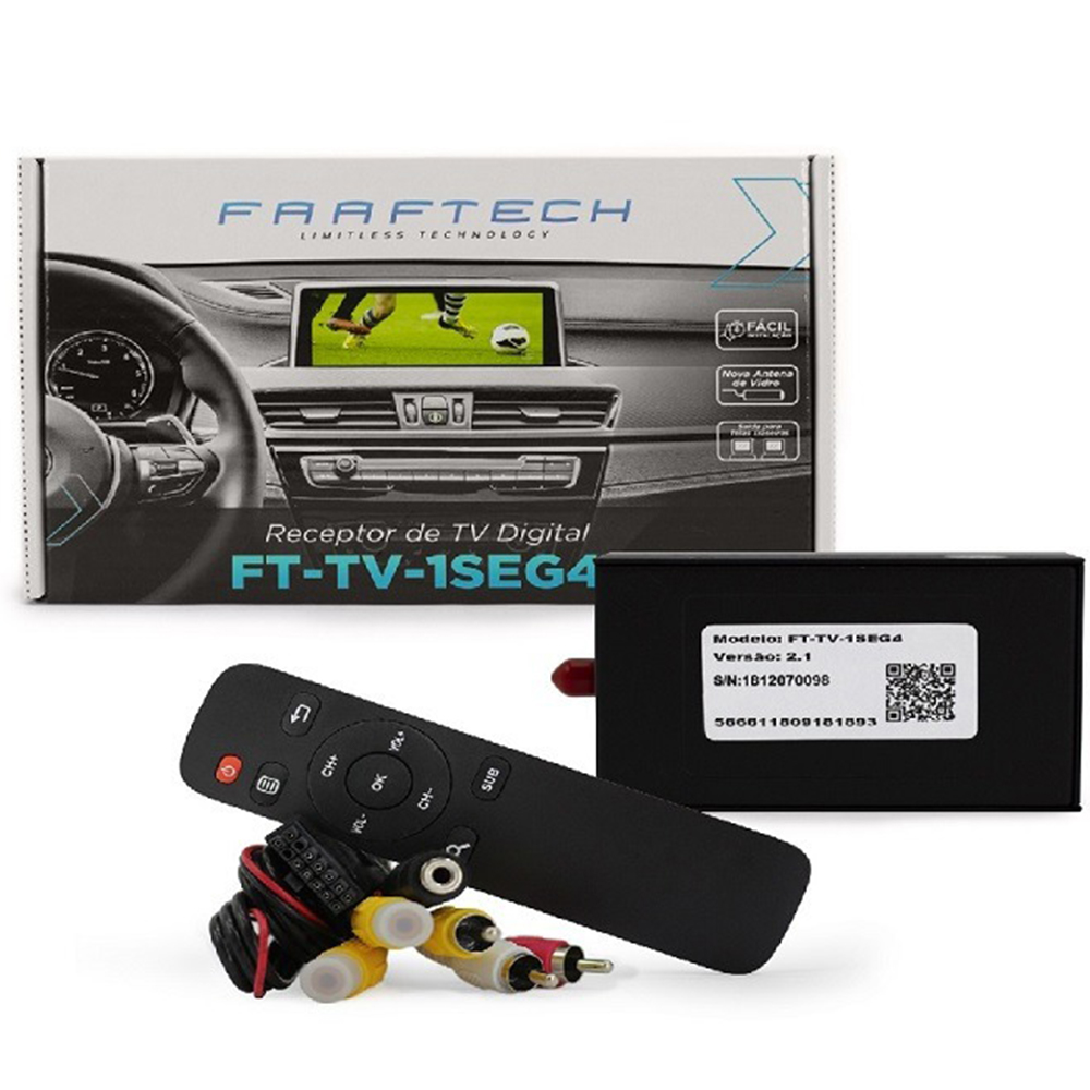COMP Kit 13 unidades Sintonizador Faaftech Sintonizador de TV automotivo FT-TV-1SEG IV