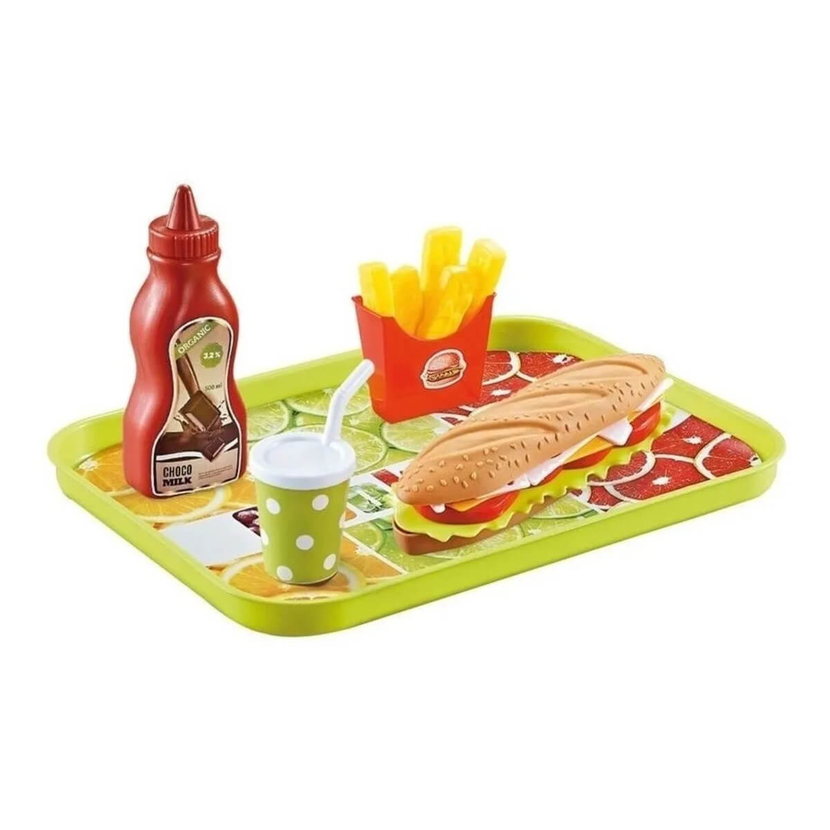 Brinquedo Infantil Mini Chef Kit Lanchonete Sanduíche Xalingo - 11454