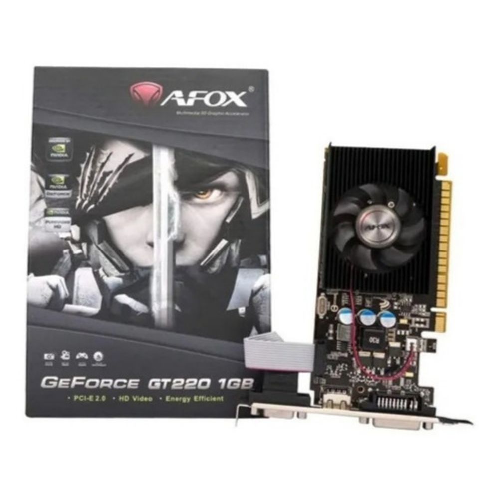 Placa de Vídeo NVIDIA Afox GeForce GT220 1GB DDR3 128 Bits - AF220-1024D3L2