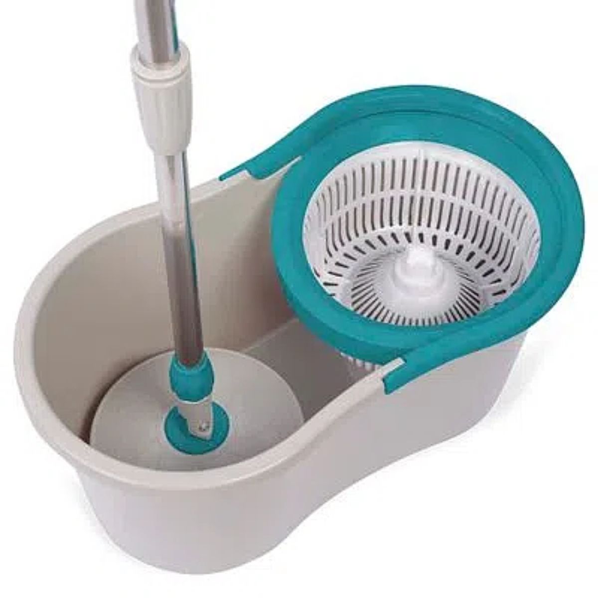 Mop Giratório 12L com Centrifuga Com 1 Refil Microfibras Alças Flexíveis Alça para Transporte Multilaser HO059