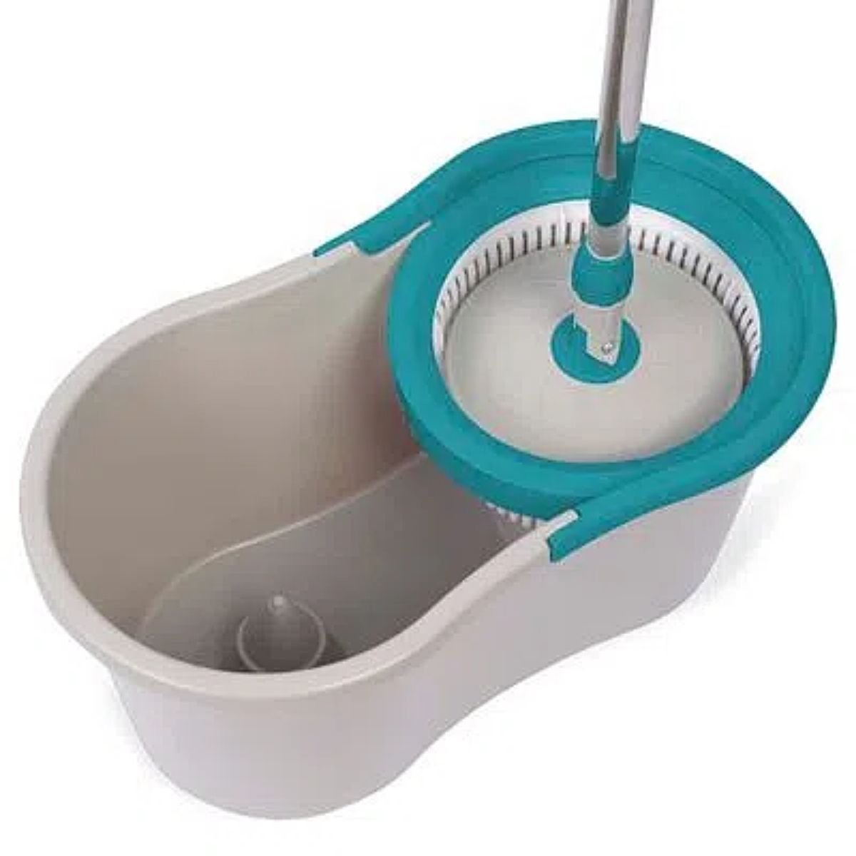 Mop Giratório 12L com Centrifuga Com 1 Refil Microfibras Alças Flexíveis Alça para Transporte Multilaser HO059