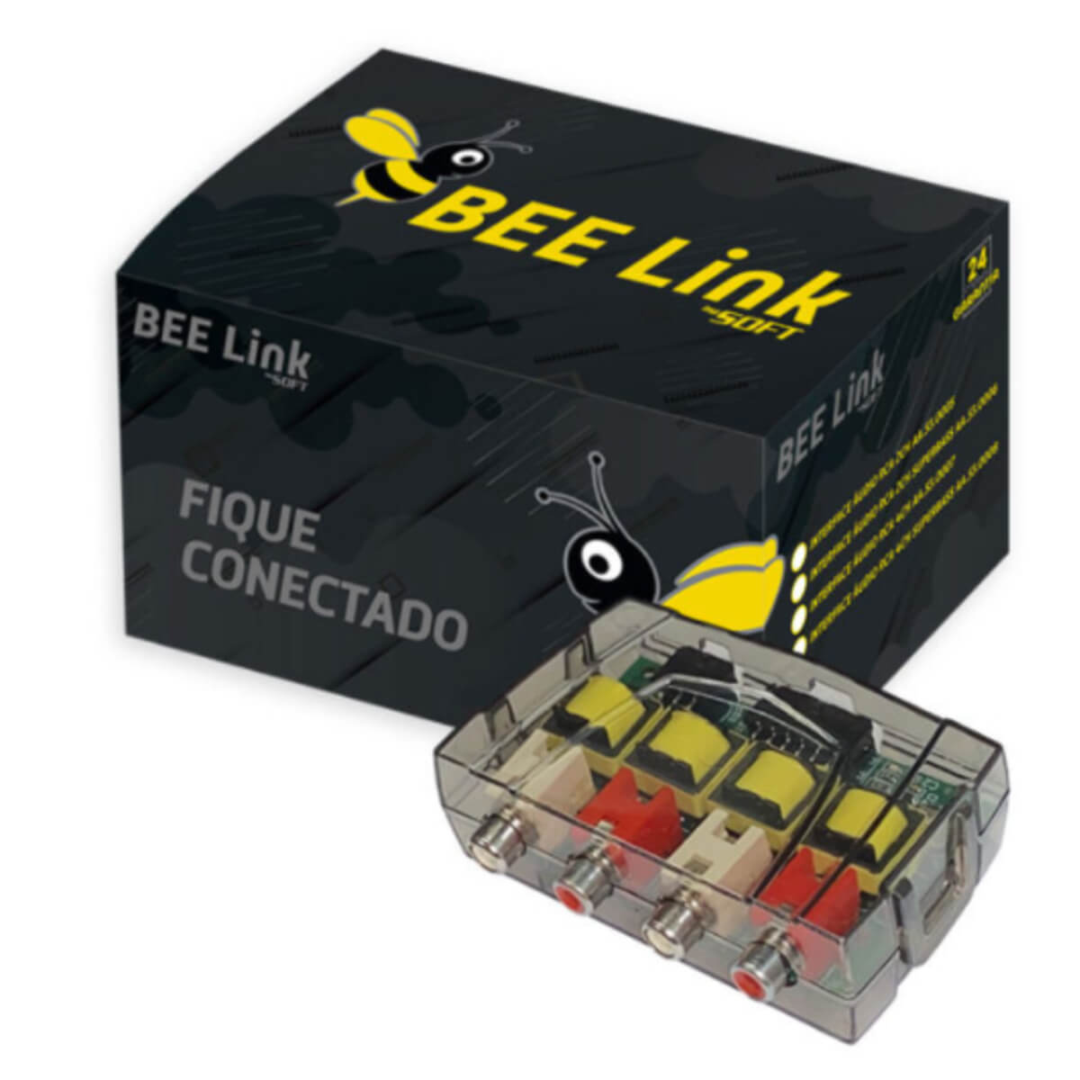 Conversor de Fio para RCA 4 Canais com Superbass Soft - AA.53.0008