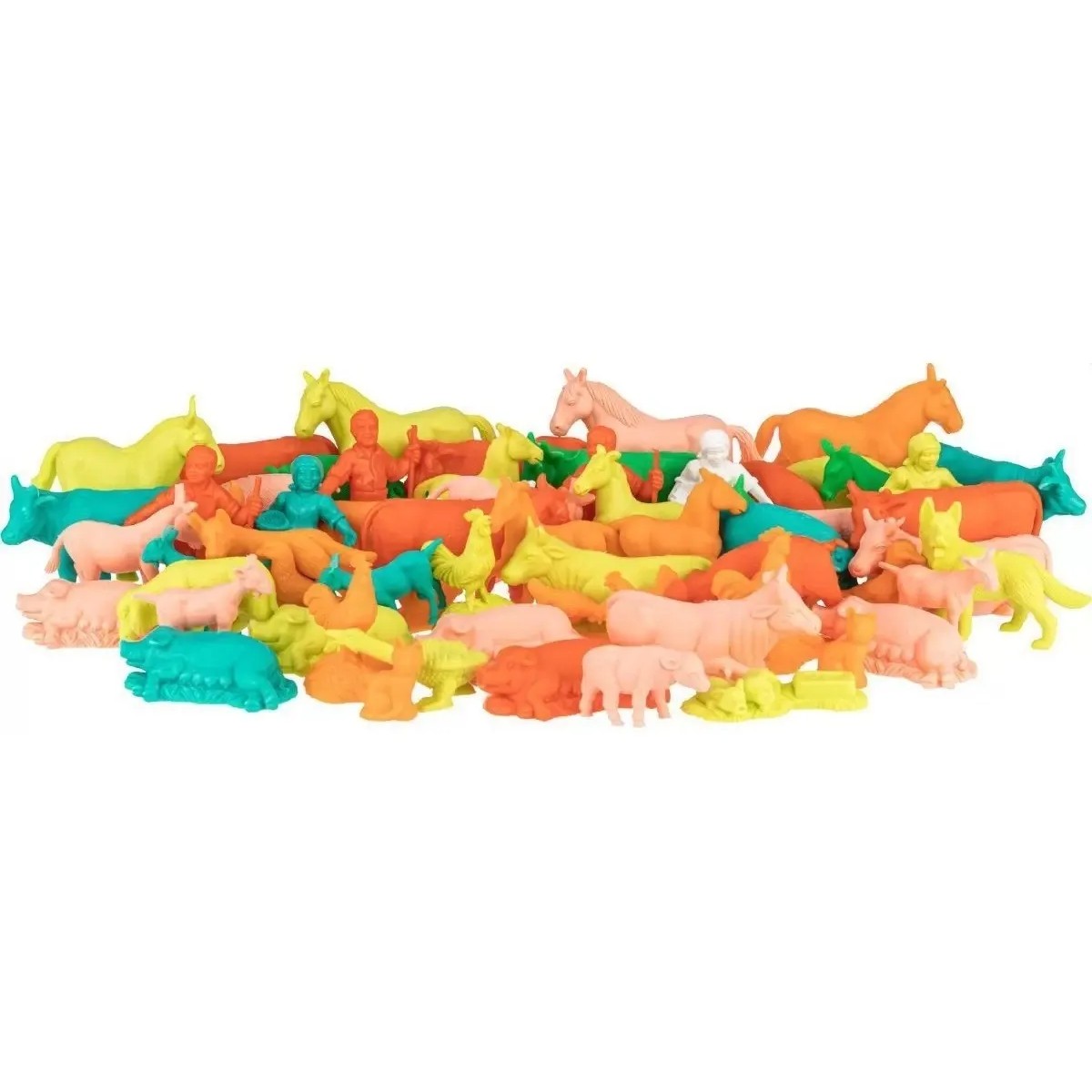 Balde Fazendinha com 40 Figuras Coloridas Gulliver - 1012