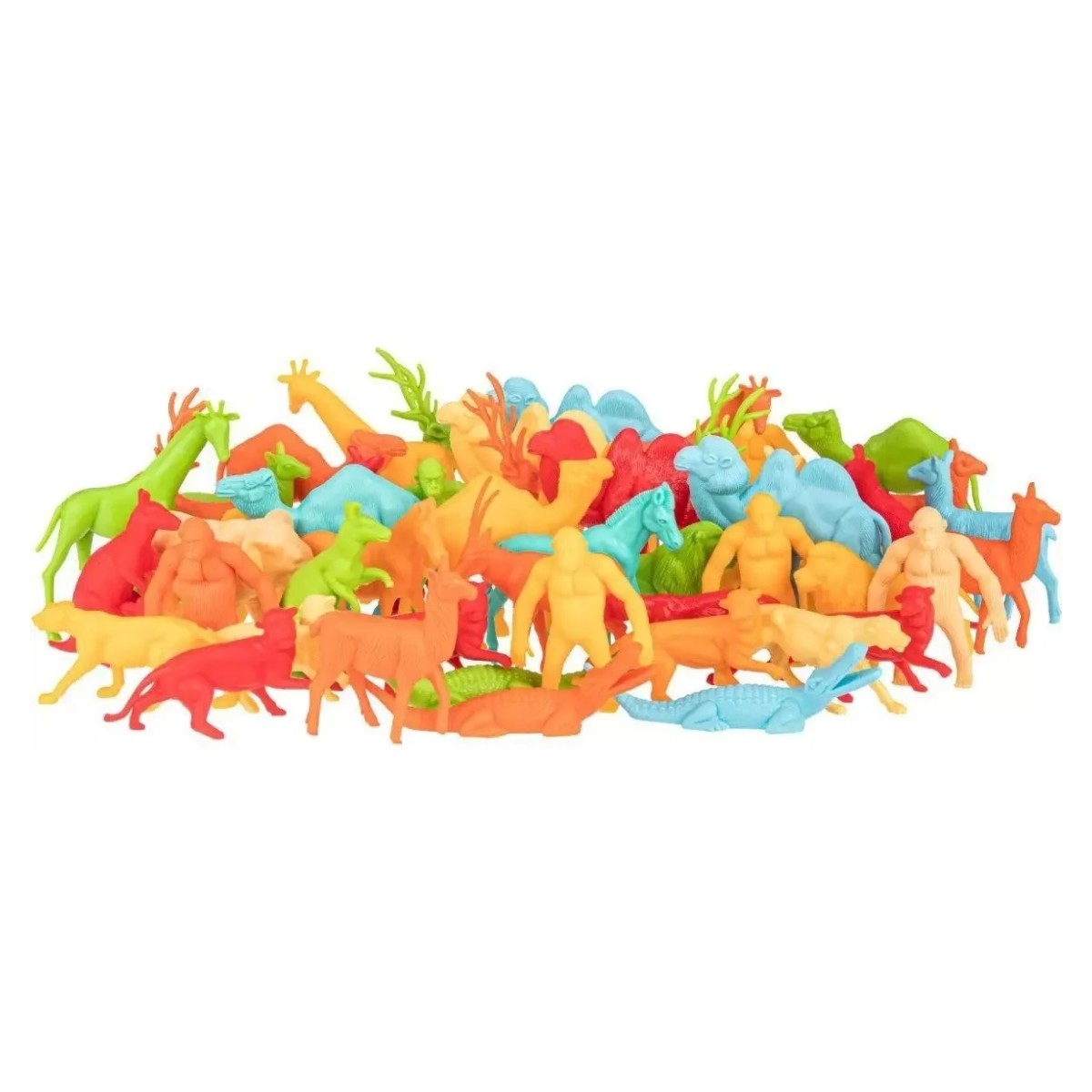 Balde de Zoológico Com 36 Animais Coloridos Gulliver - 1038