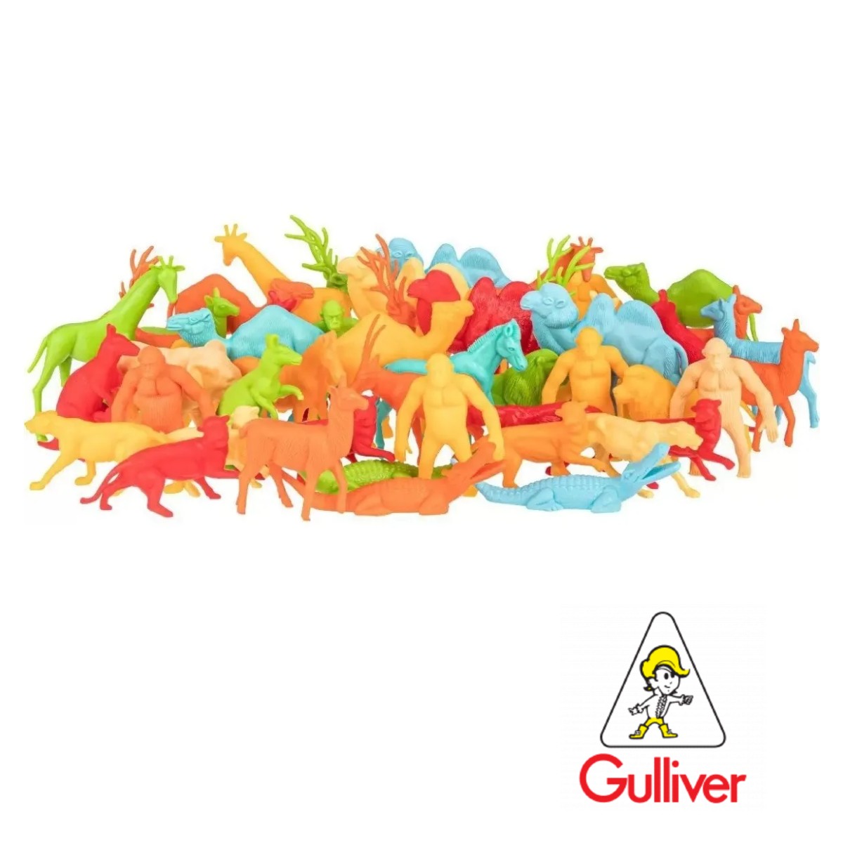 Balde de Zoológico Com 36 Animais Coloridos Gulliver - 1038