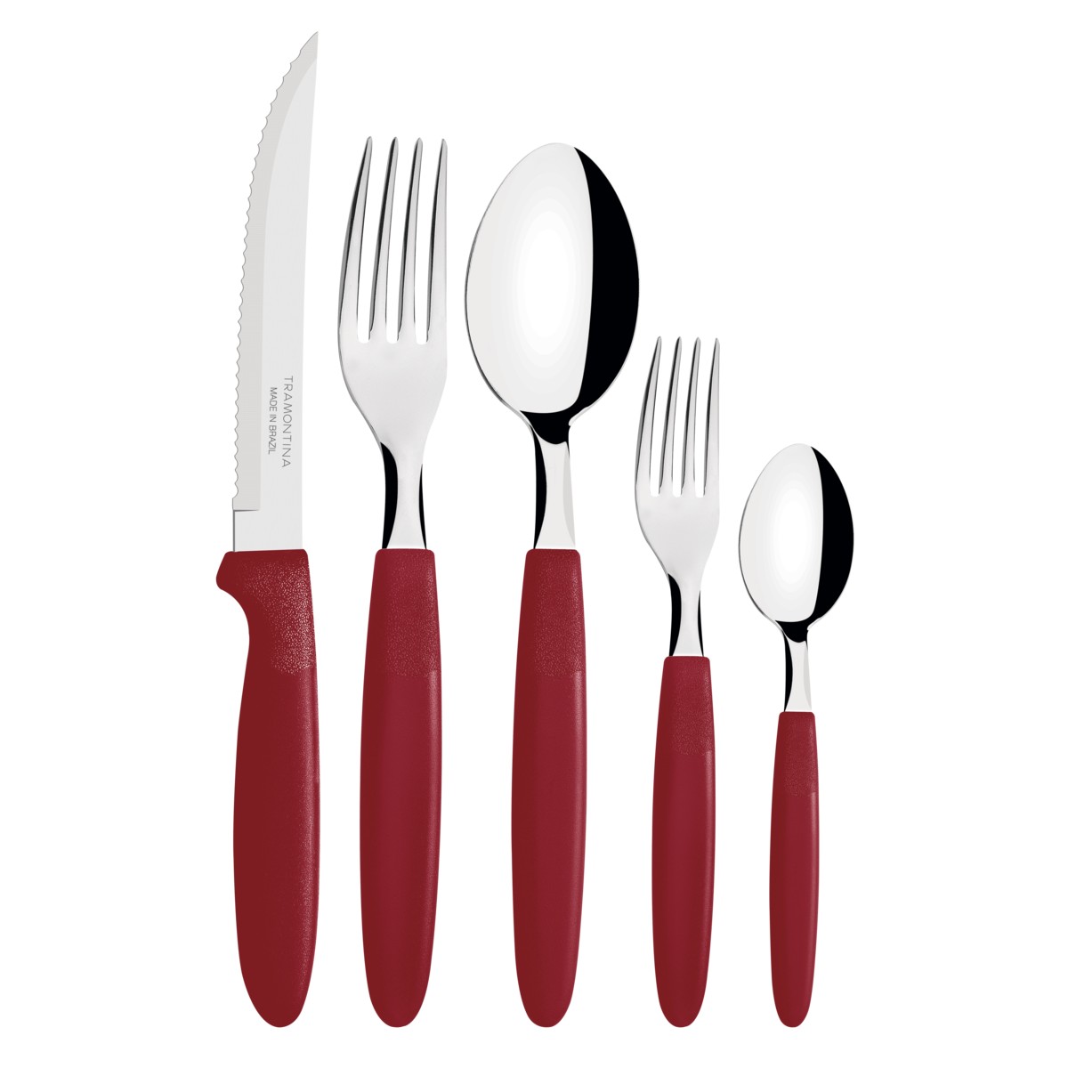 Faqueiro Ipanema 30 Peças Com Lâmina de Aço Inox Vermelho Tramontina - 23398788