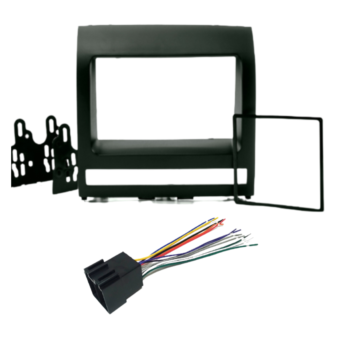 Kit de Instalação Multimídia Fiat Idea/Palio/Siena/Strada 2002-2011 2 Din Preto Expex -EKTFT001