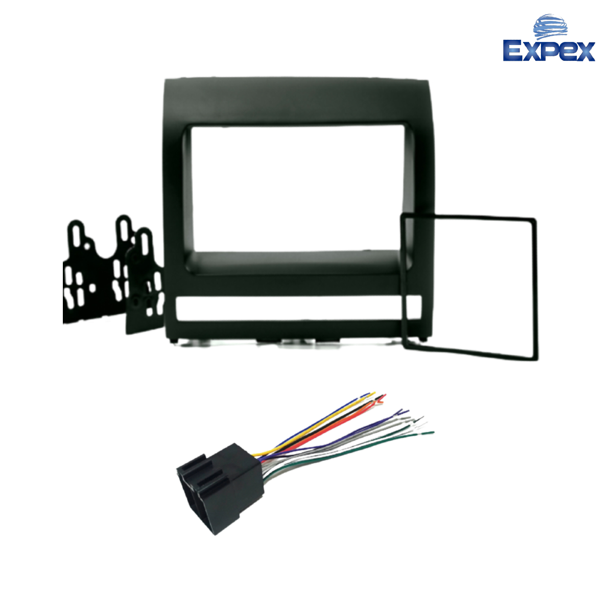 Kit de Instalação Multimídia Fiat Idea/Palio/Siena/Strada 2002-2011 2 Din Preto Expex -EKTFT001