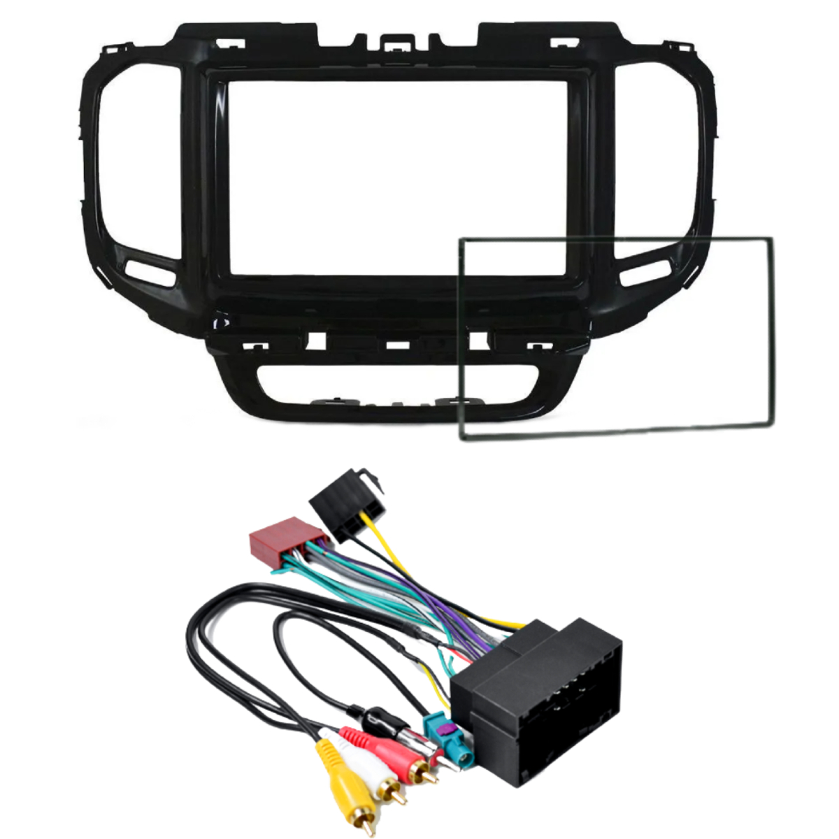 Kit de Instalação Multimídia Fiat Toro 2016 em diante 2 Din Black Piano Expex - EKTFT003