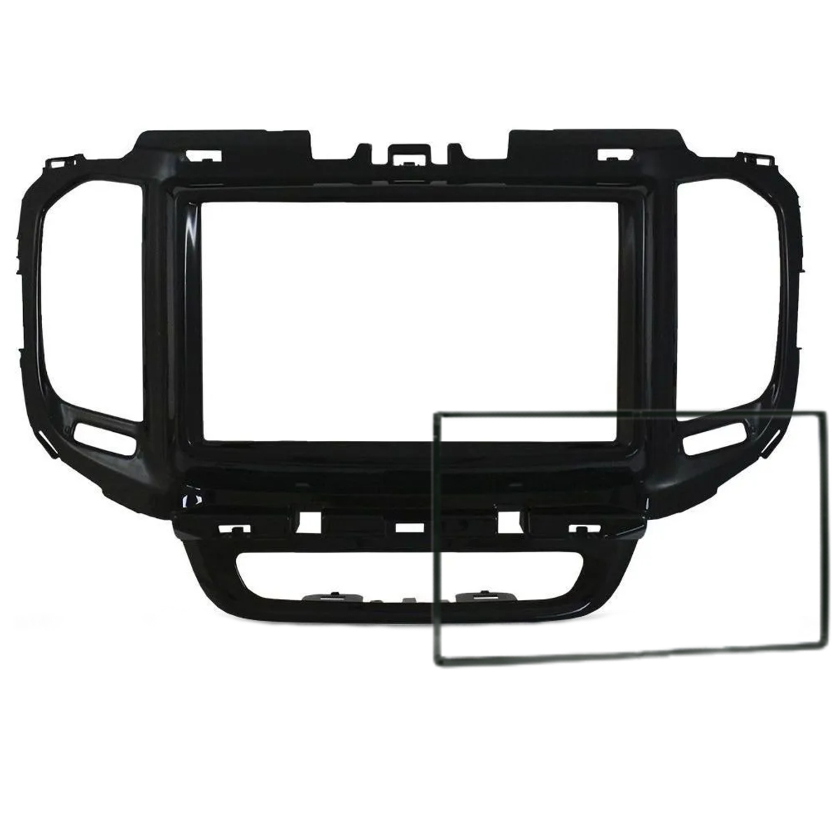Kit de Instalação Multimídia Fiat Toro 2016 em diante 2 Din Black Piano Expex - EKTFT003