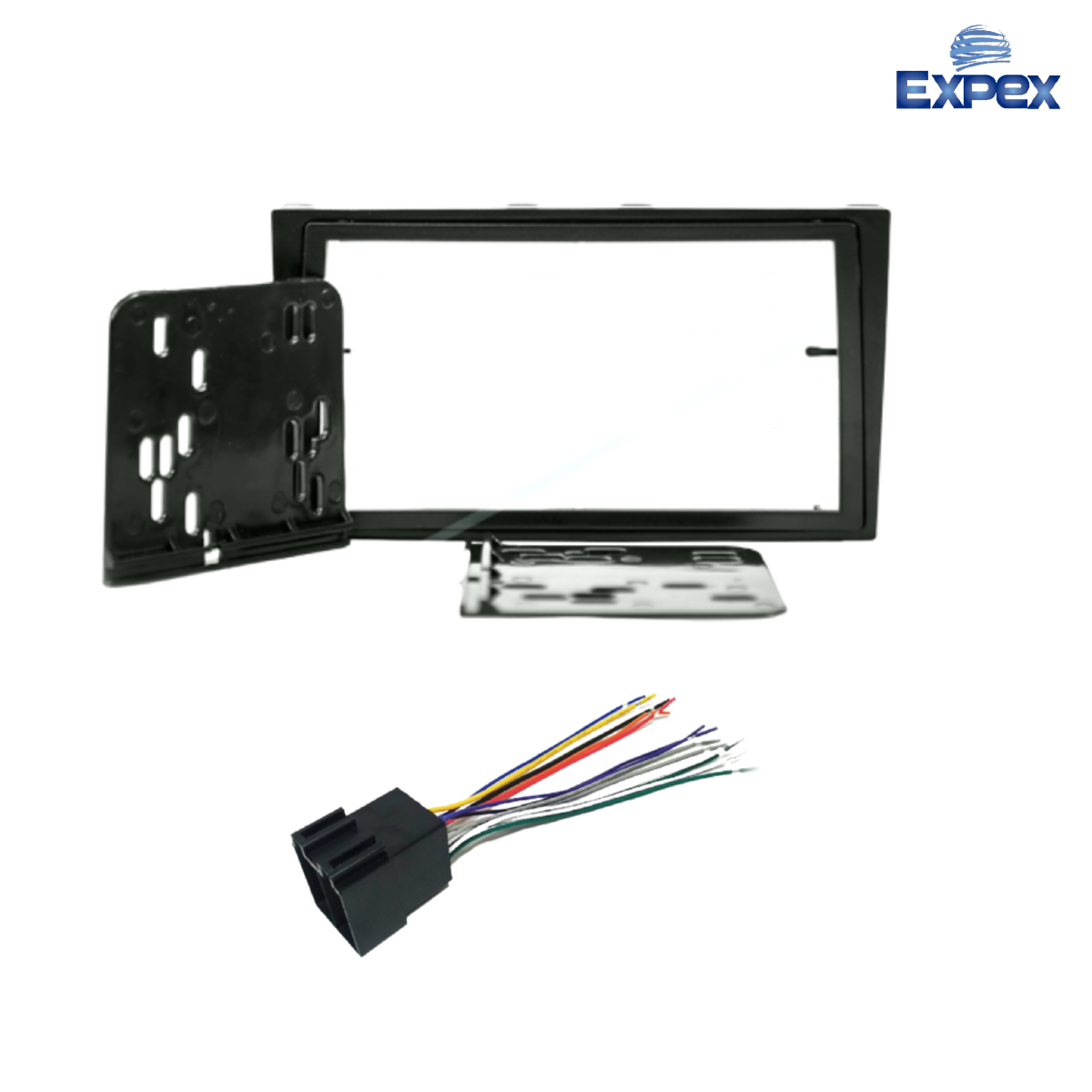 Kit de Instalação Multimídia Chevrolet Corsa/Meriva/Montana/Vectra 2 Din Preto Expex - EKTGM002