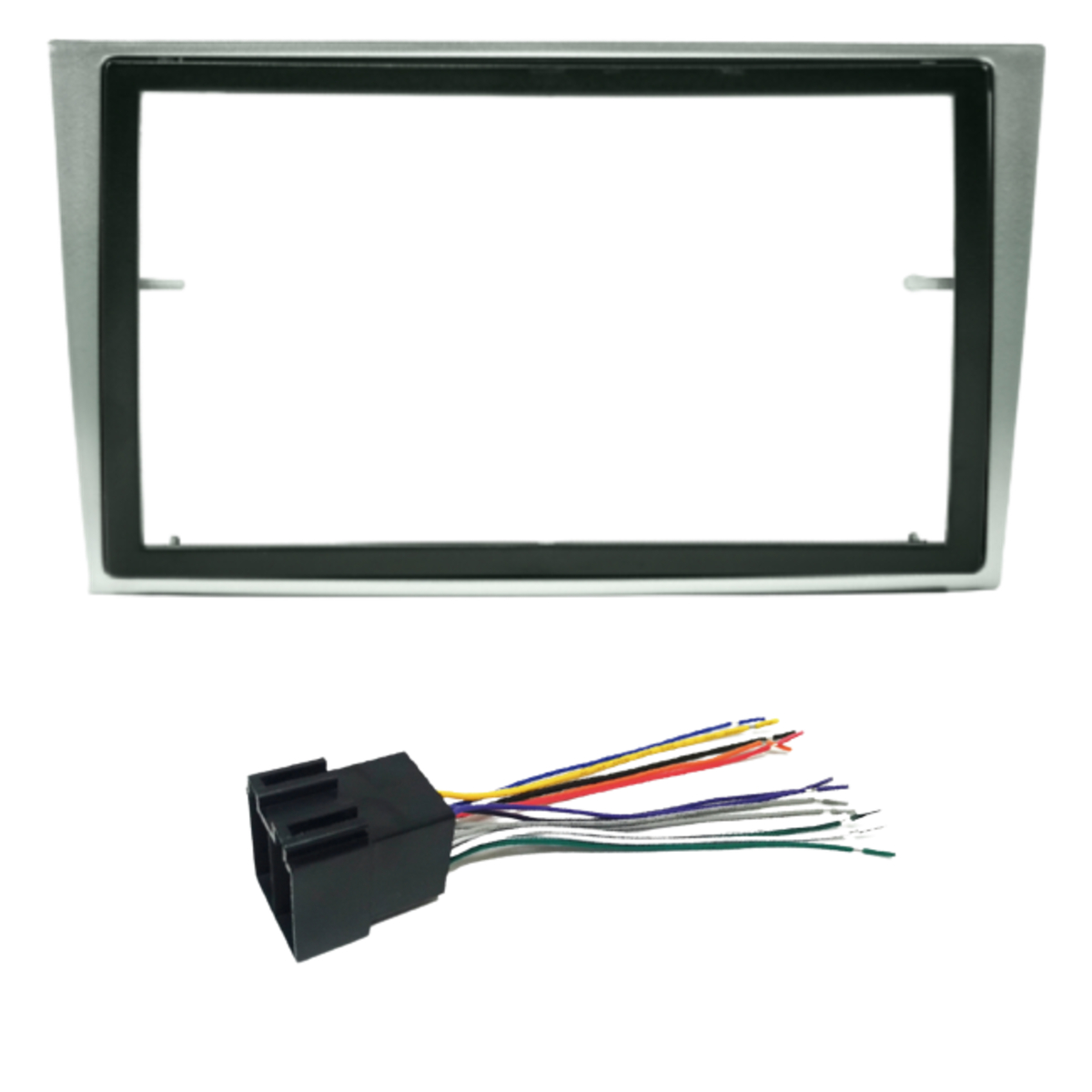 Kit de Instalação Multimídia Chevrolet Corsa/Meriva/Montana/Vectra 2 Din Cinza Expex - EKTGM003