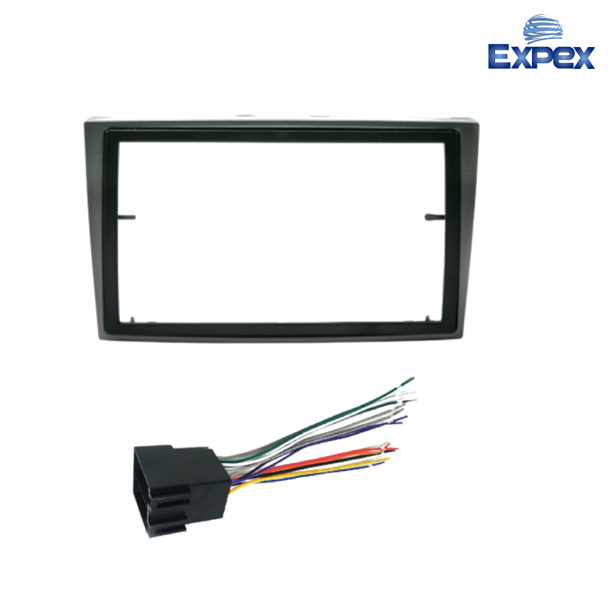Kit de Instalação Multimídia Chevrolet Corsa/Meriva/Montana/Vectra 2 Din Grafite Expex - EKTGM004