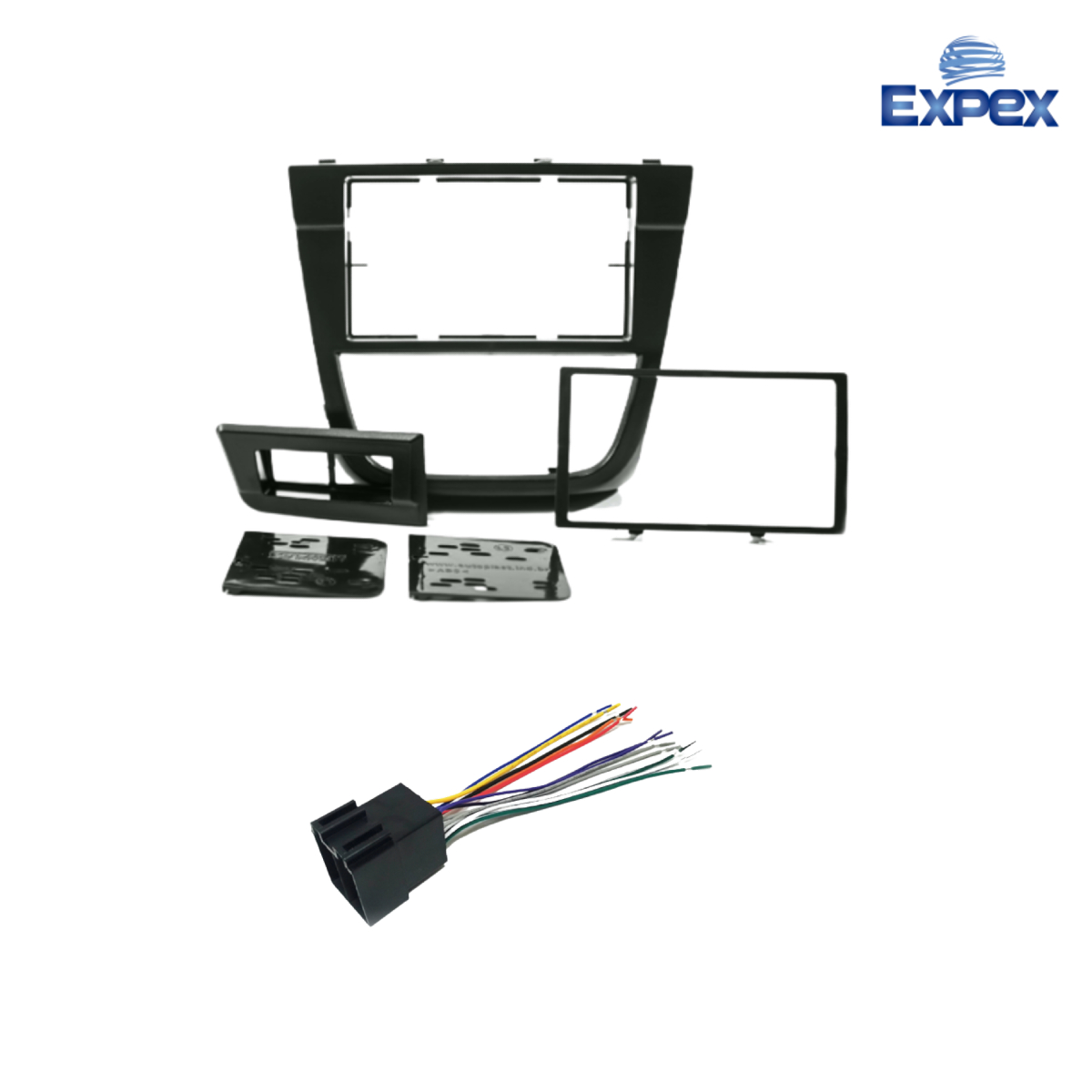 Kit de Instalação Multimídia Volkswagen G5/Saveiro/Tropper/Voyage 2008-2012 2 Din Expex-EKTVW002