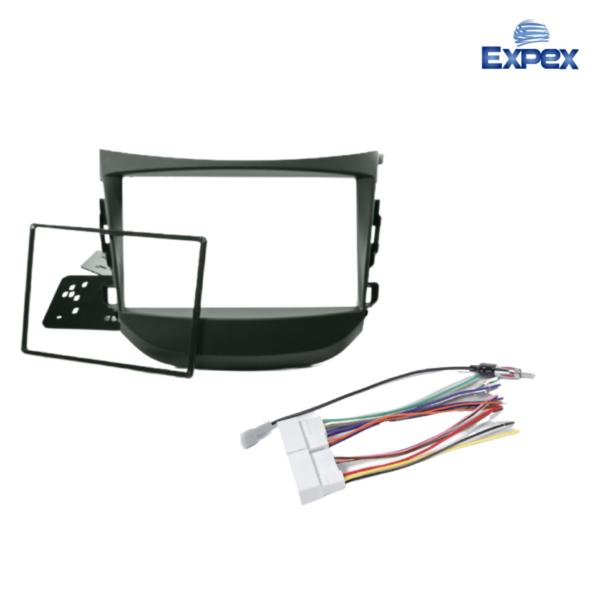 Kit de Instalação Multimídia Hyundai HB-20 2012 em diante 2DIN Preto Expex - EKTHY003