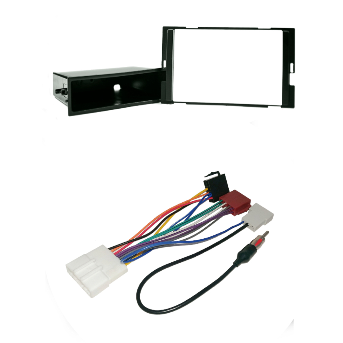 Kit de Moldura e Chicotes Multimídia Nissan March 2014-2016 Versa e Sentra 2014-2019 JP/CH-EKTNS003