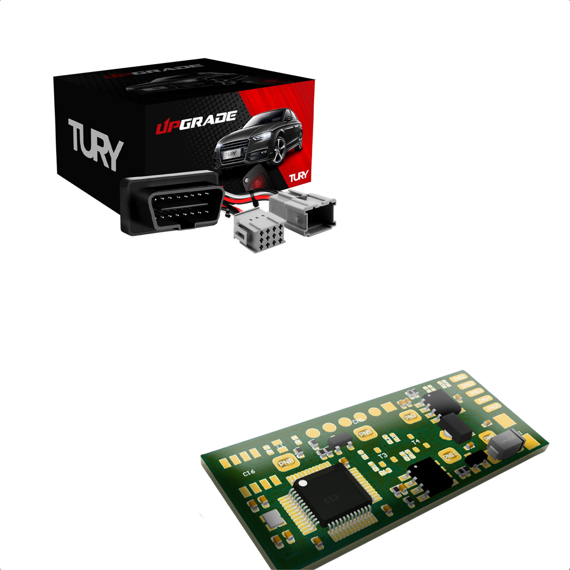 Modulo de Vidro Kicks 2016 em diante com Anti-esmagamento Tury - PRO 3.2 DO