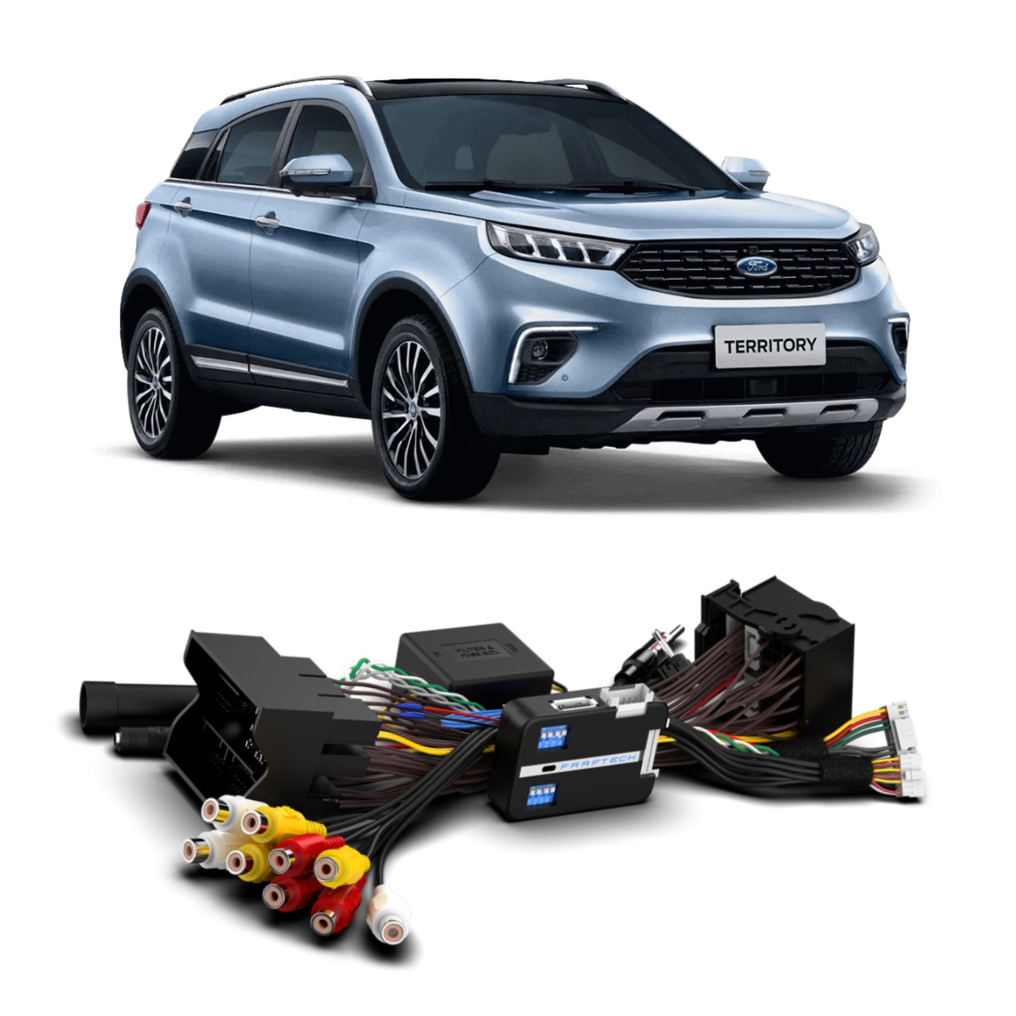 Interface de Vídeo para Carro Ford Territory 2021 Plug and Play Faaftech - FT-VF-FRD6