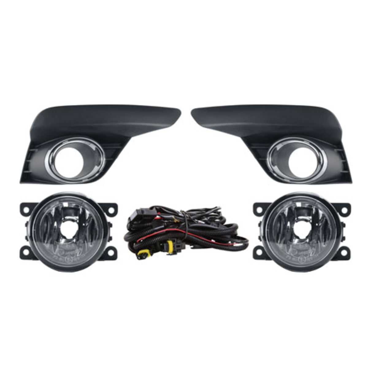 Kit Farol de Milha Renault  Logan / Sandero 2019 em diante Moldura Preta Shocklight - SL-221110CR