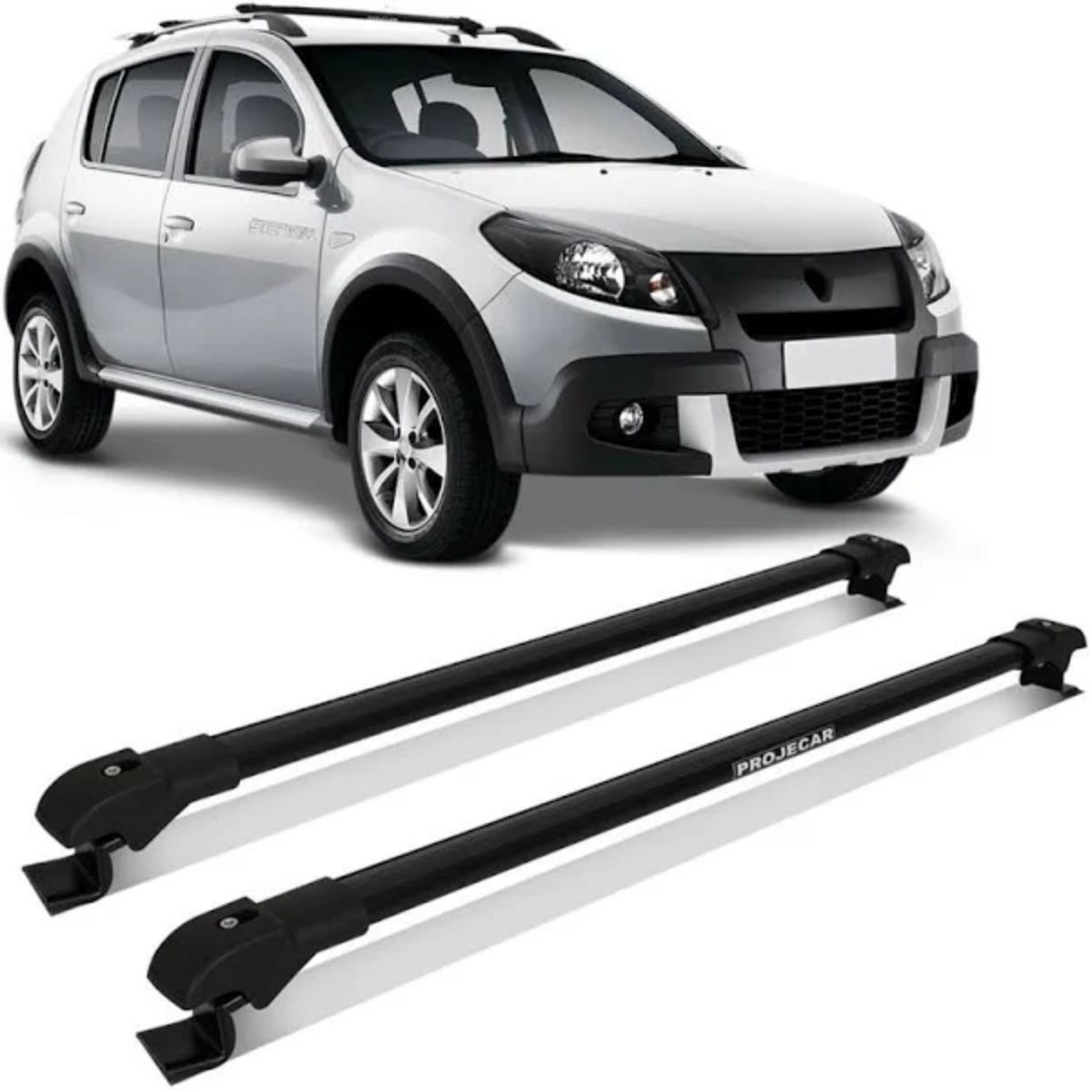 Par Travessa de Teto Renault Sandero Stepway Fina Projecar Preta TS-4008