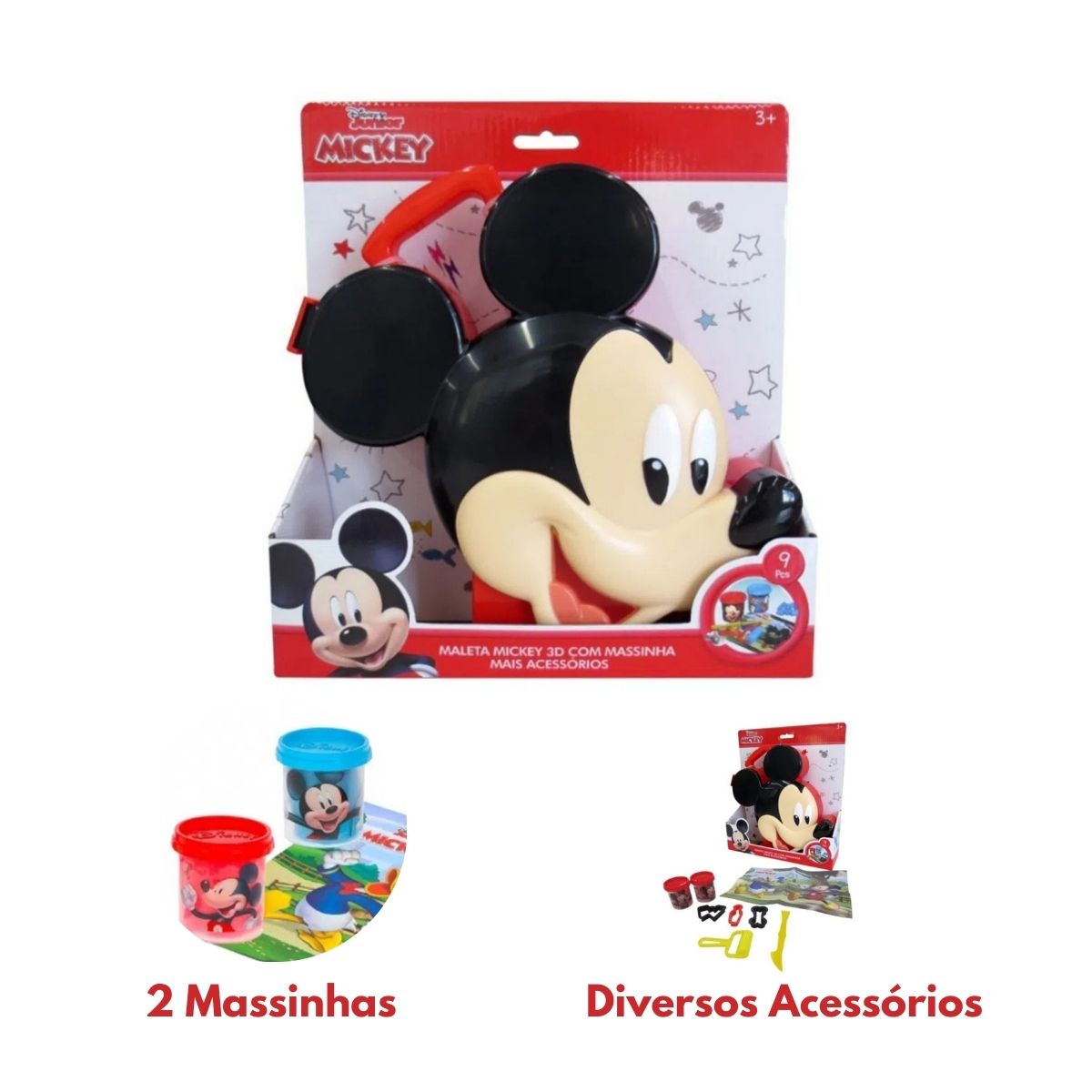 Maleta de Massinhas Mickey Multikids - BR1281