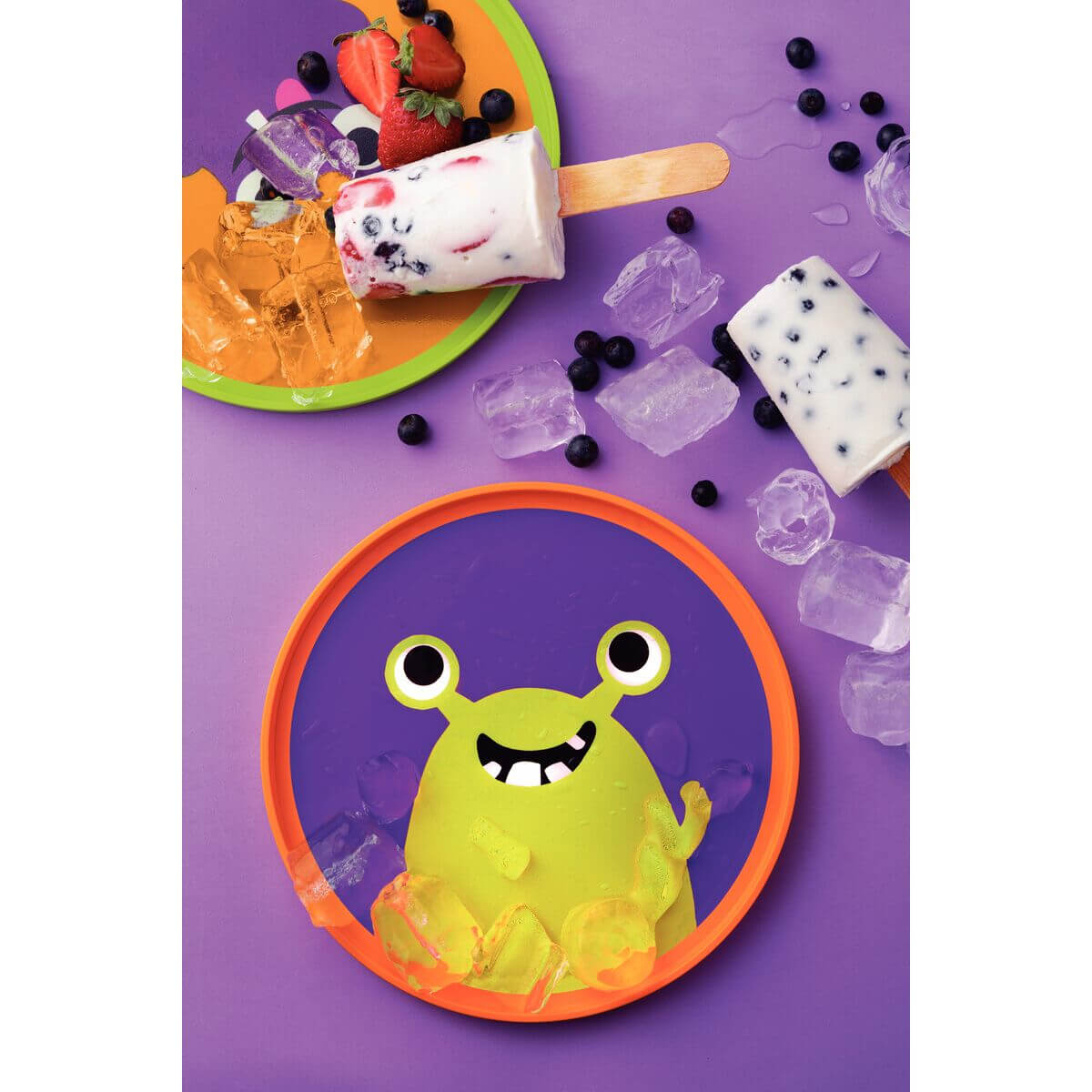 Prato Infantil Tramontina Lirous em Polipropileno Laranja - 23777130