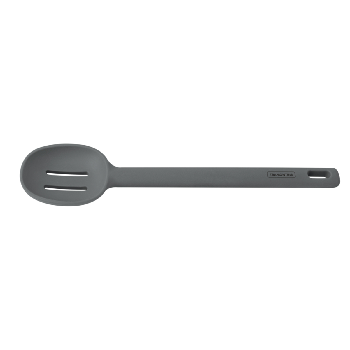 Colher de Servir Perfurada Molde em Silicone Cinza Tramontina - 25812160