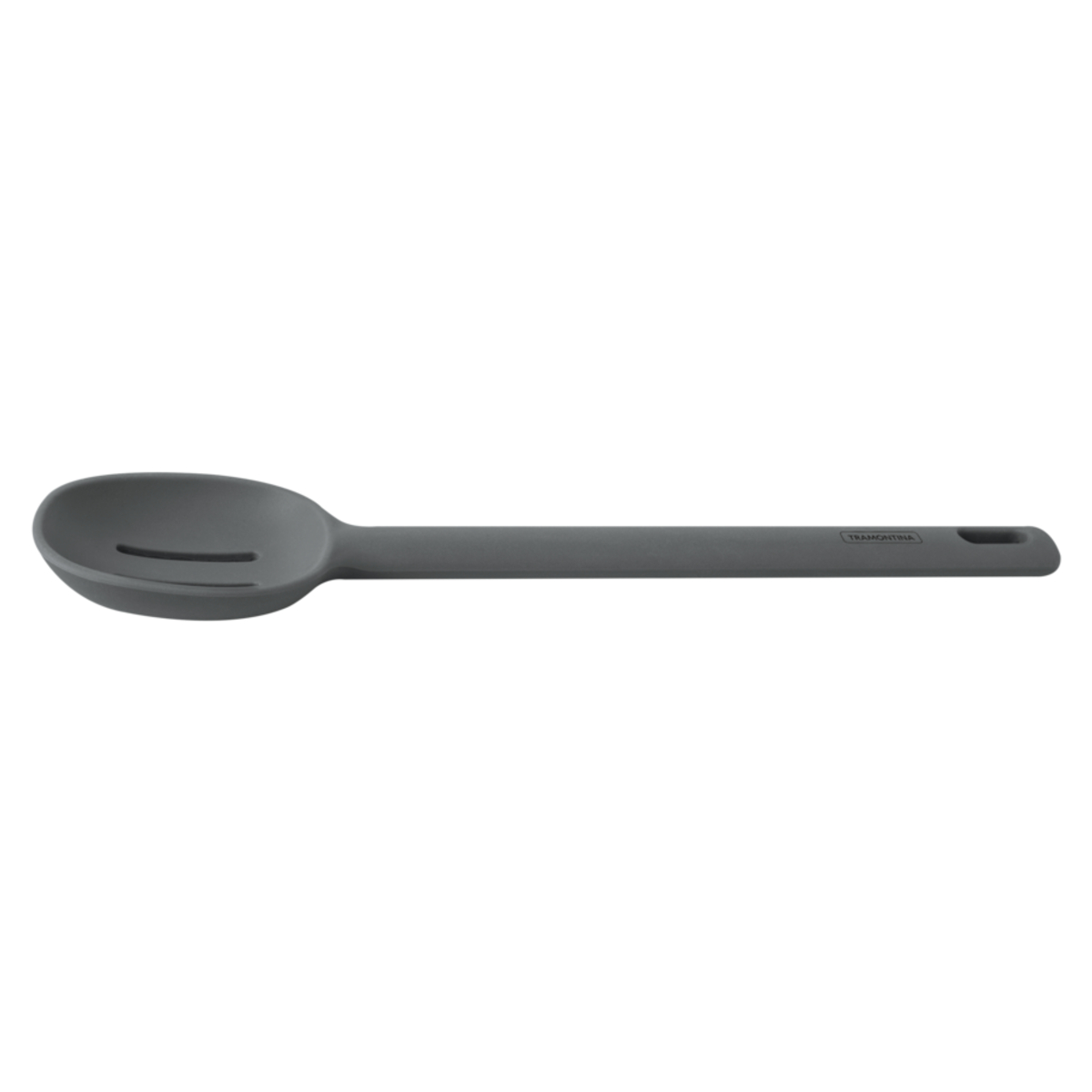 Colher de Servir Perfurada Molde em Silicone Cinza Tramontina - 25812160