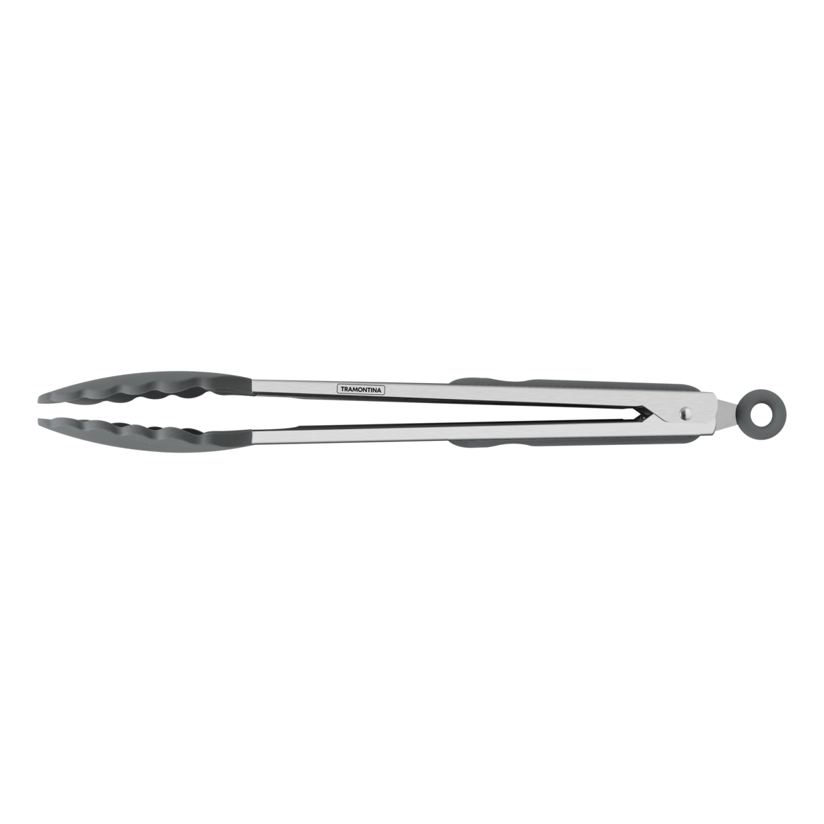 Pegador Multiuso Molde em Silicone Cinza e Aço Inox 35cm Tramontina - 25817161