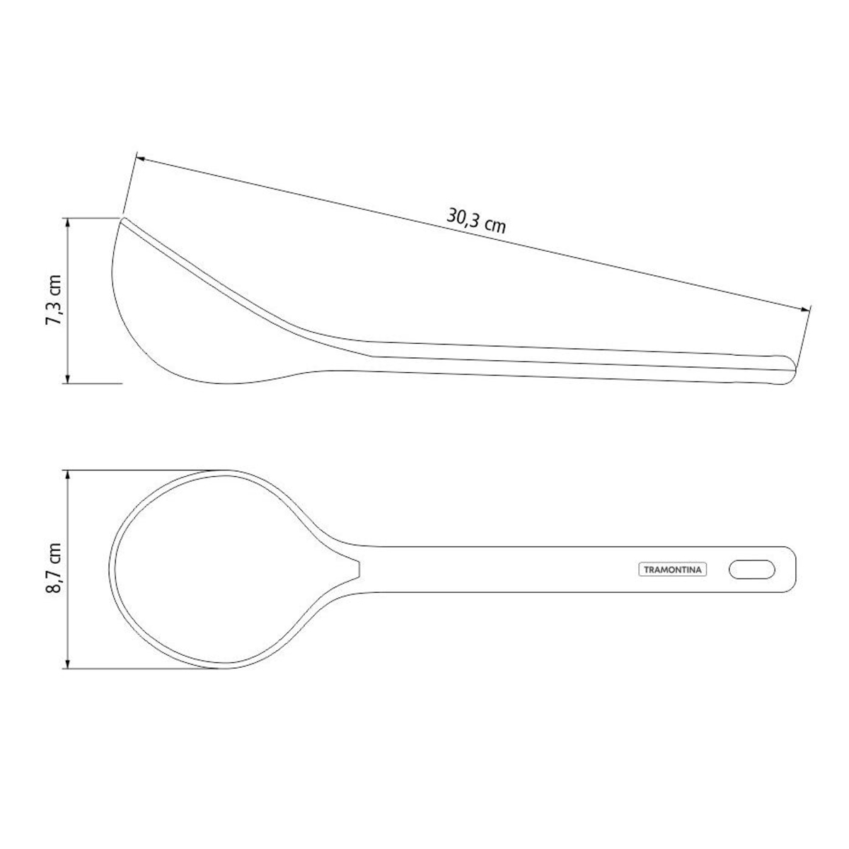 Concha Molde em Silicone Cinza Tramontina - 25813160