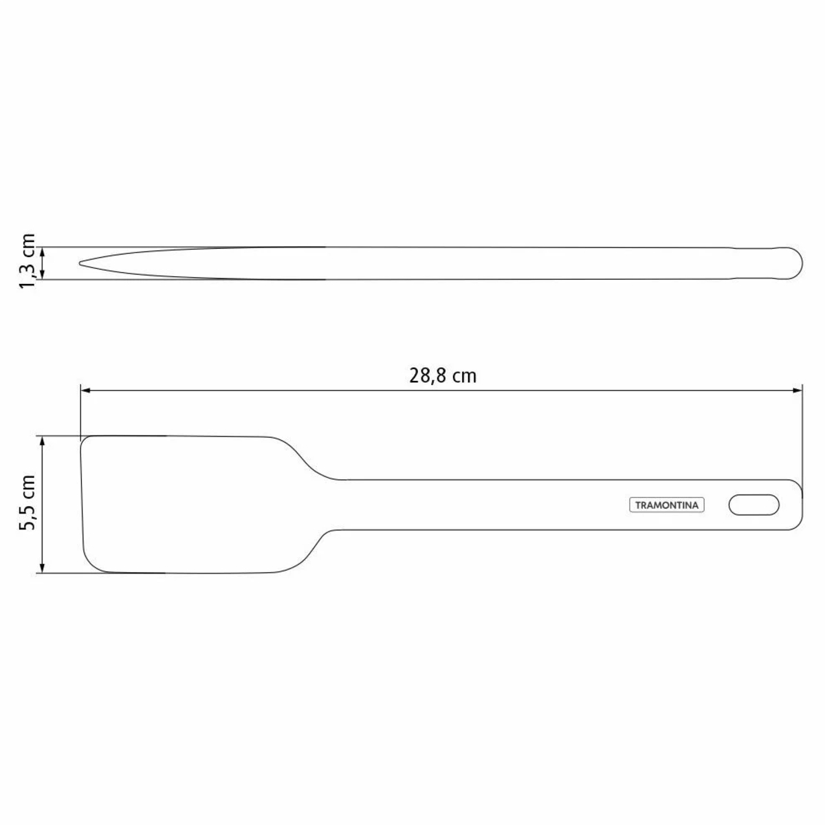 Espátula Molde em Silicone Cinza Tramontina - 25814160