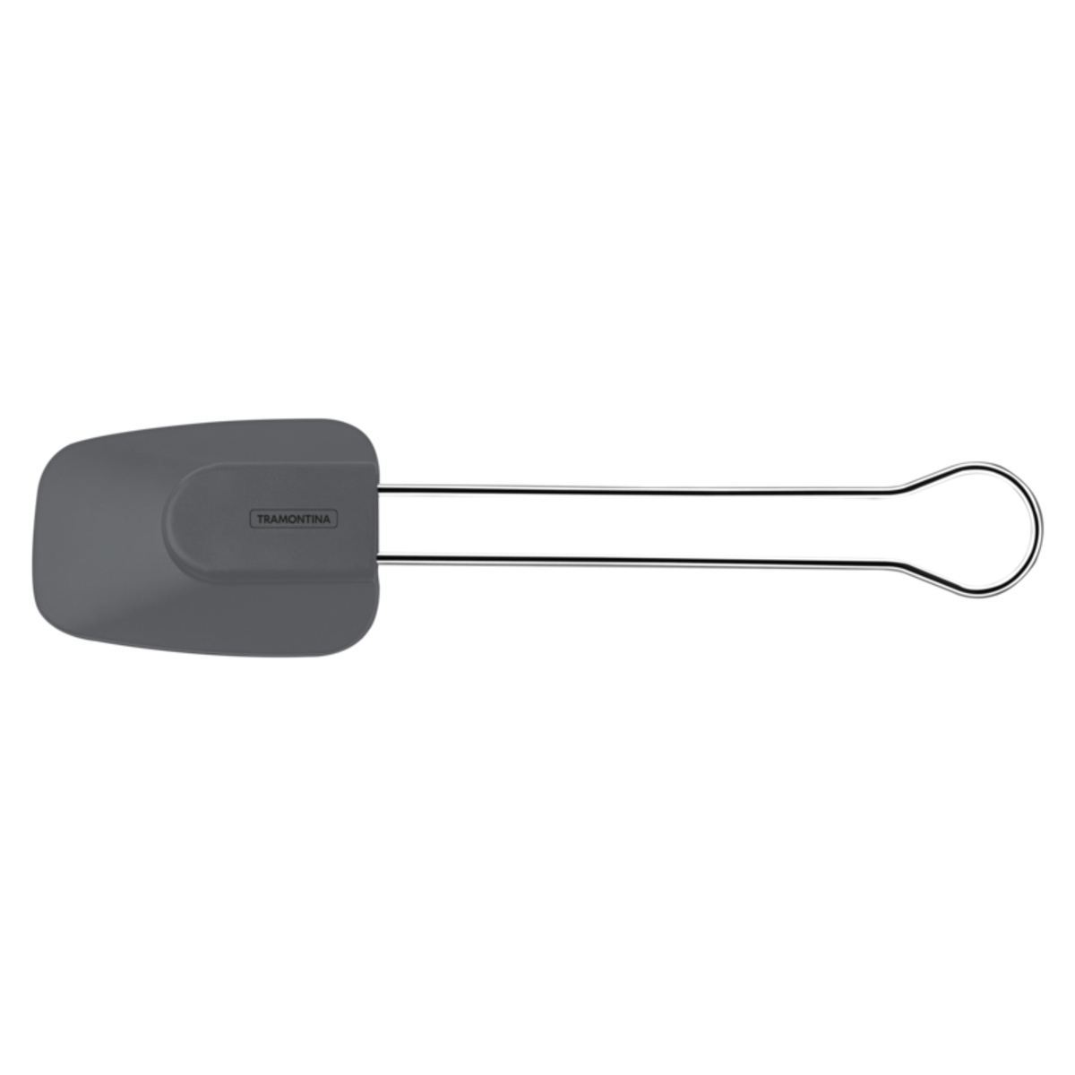 Espátula Molde em Silicone Cinza com Cabo em Aço Inox Tramontina - 25815160