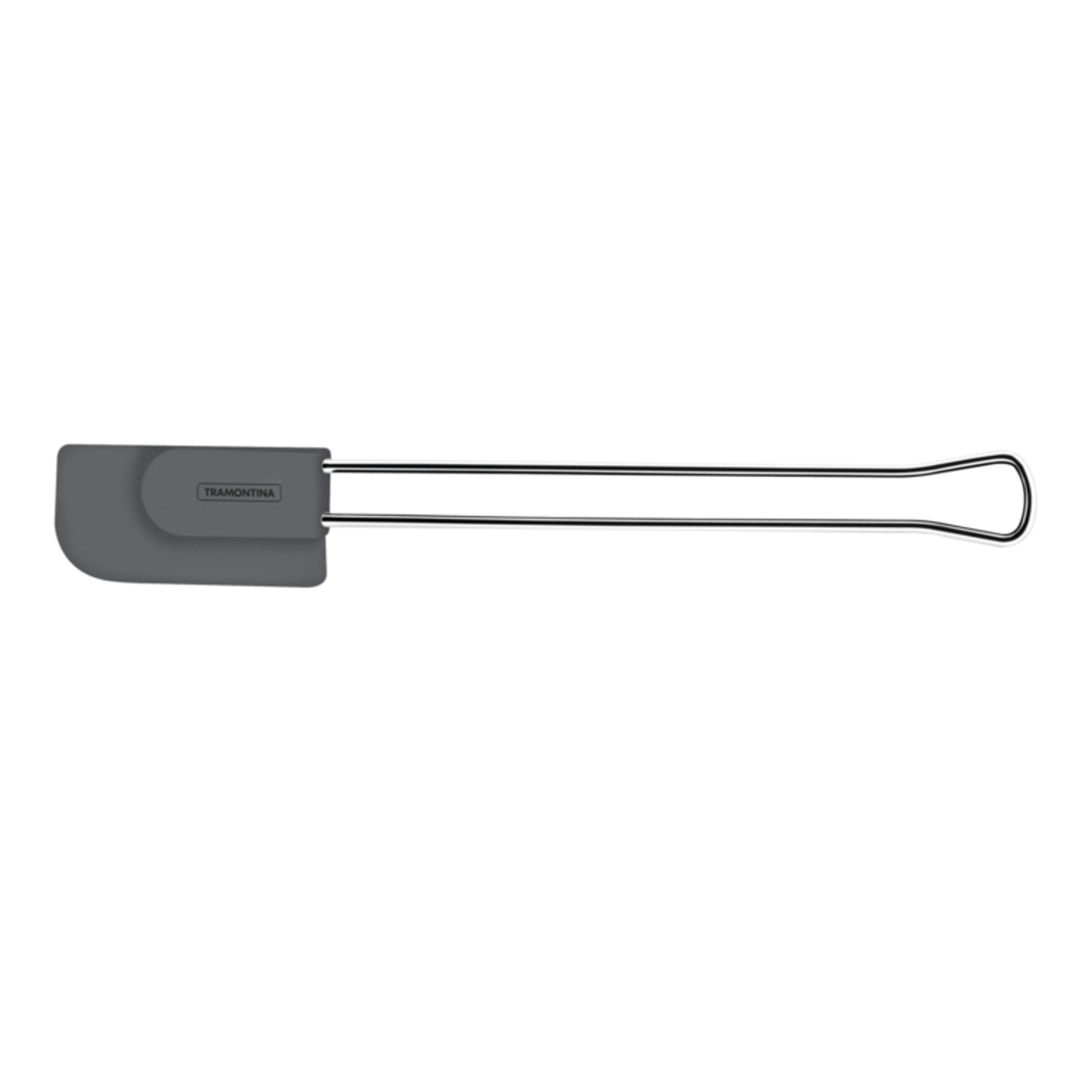 Espátula Molde em Silicone Cinza com Cabo em Aço Inox Tramontina - 25816160