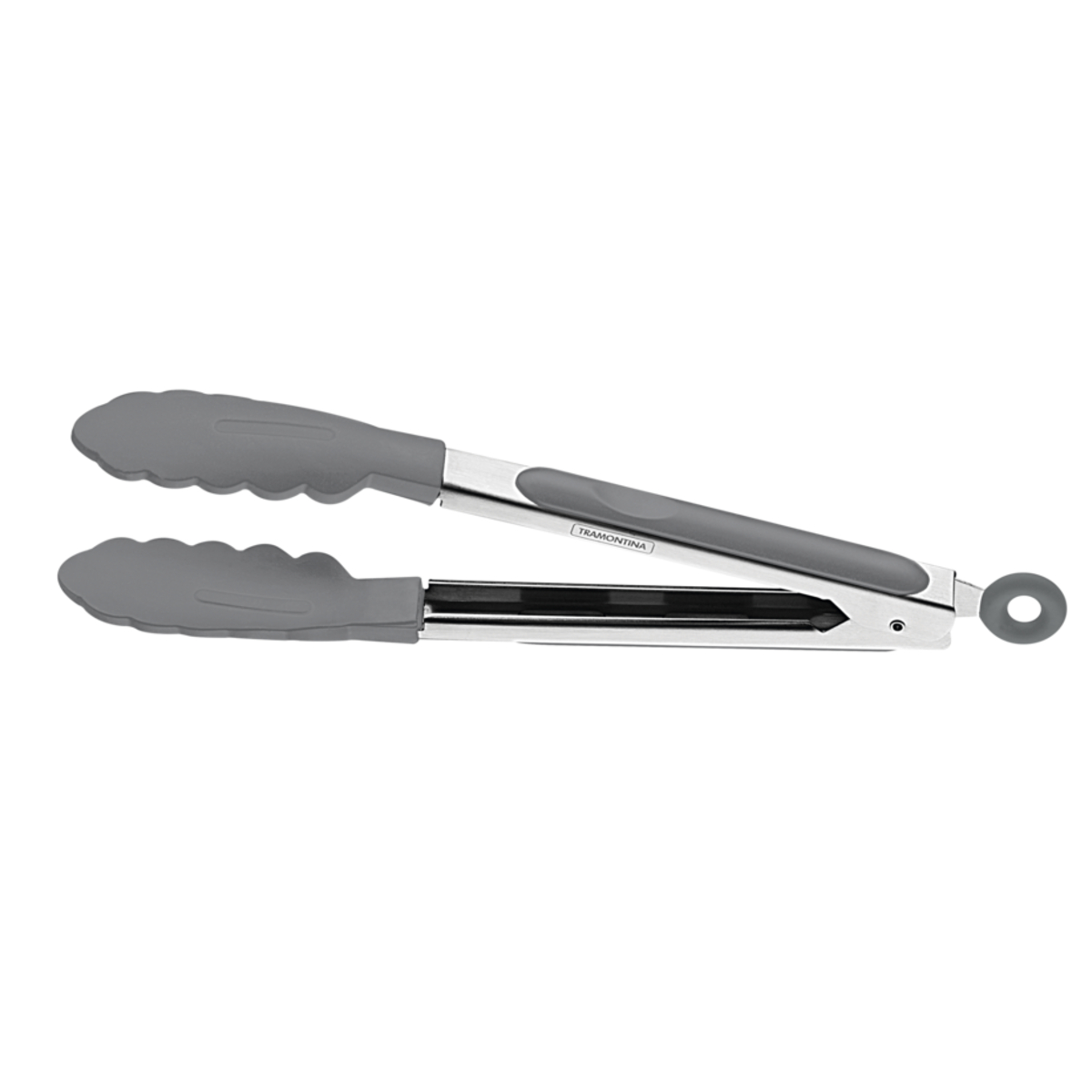 Pegador Multiuso Molde em Silicone Cinza e Aço Inox 29cm Tramontina - 25817160