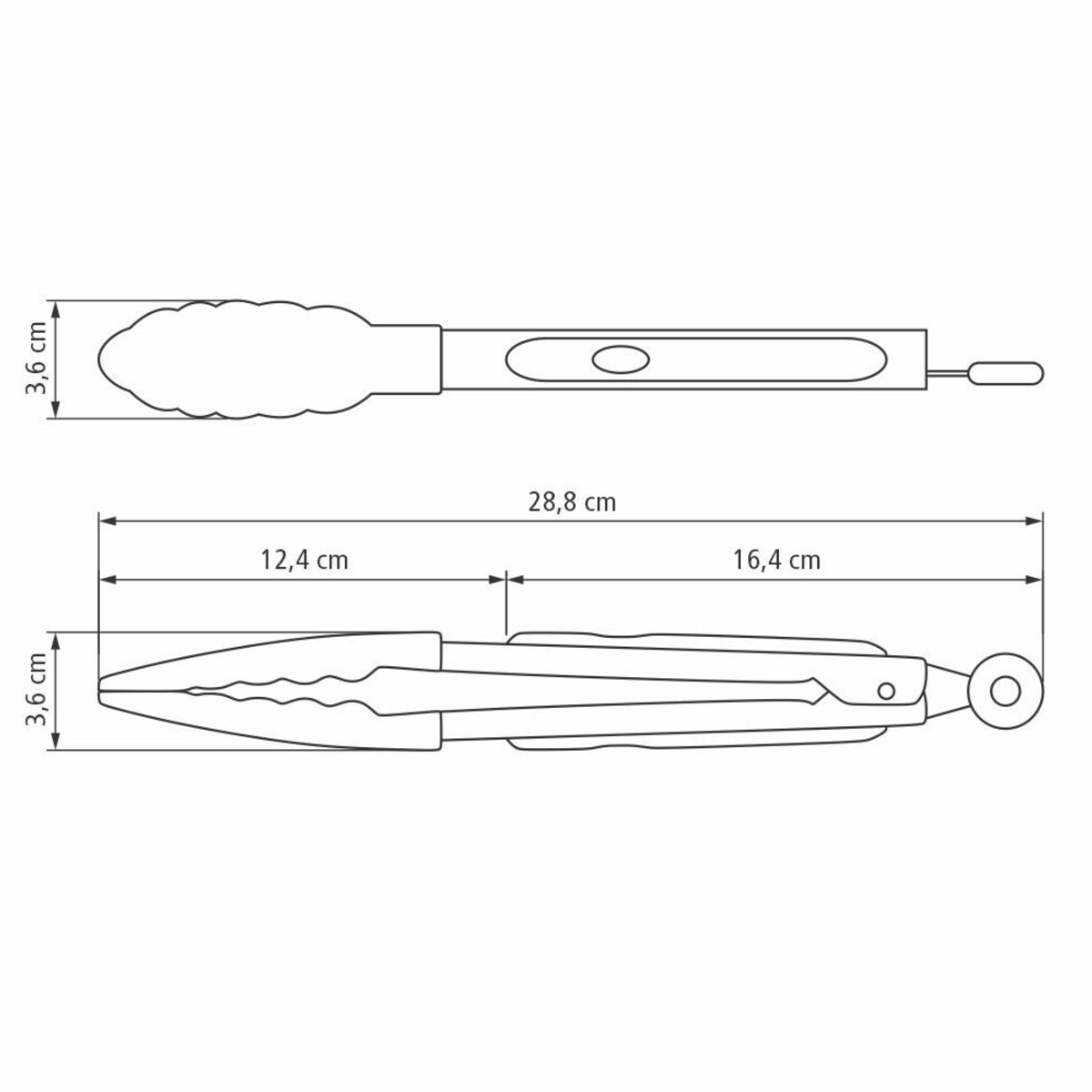 Pegador Multiuso Molde em Silicone Cinza e Aço Inox 29cm Tramontina - 25817160
