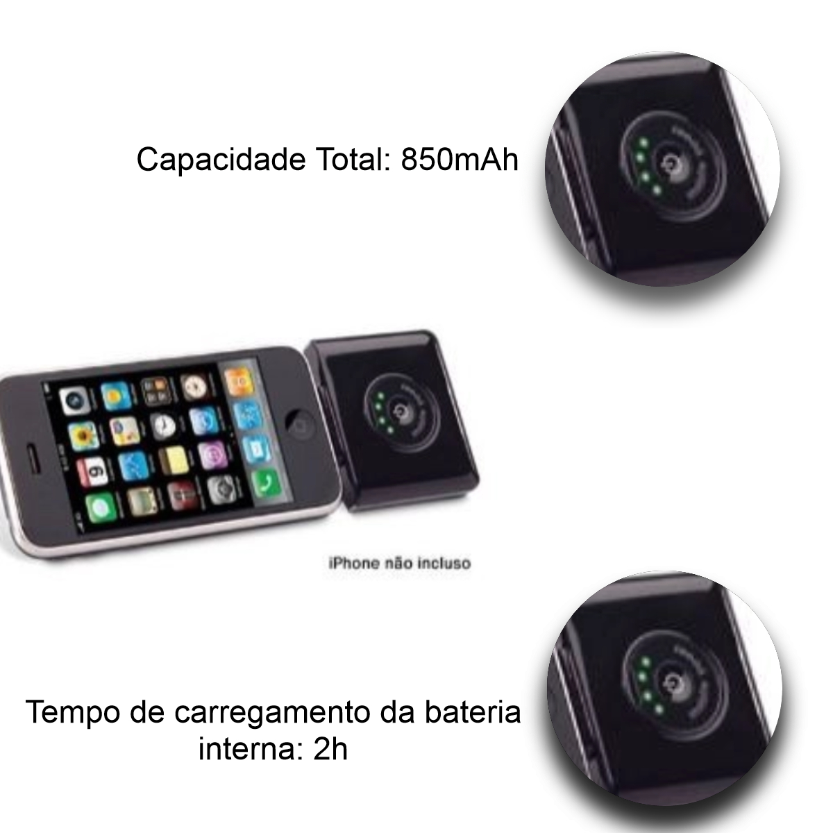 N/A Bateria Portatil para Smartphone IOS 850mAH 65402 - Dazz
