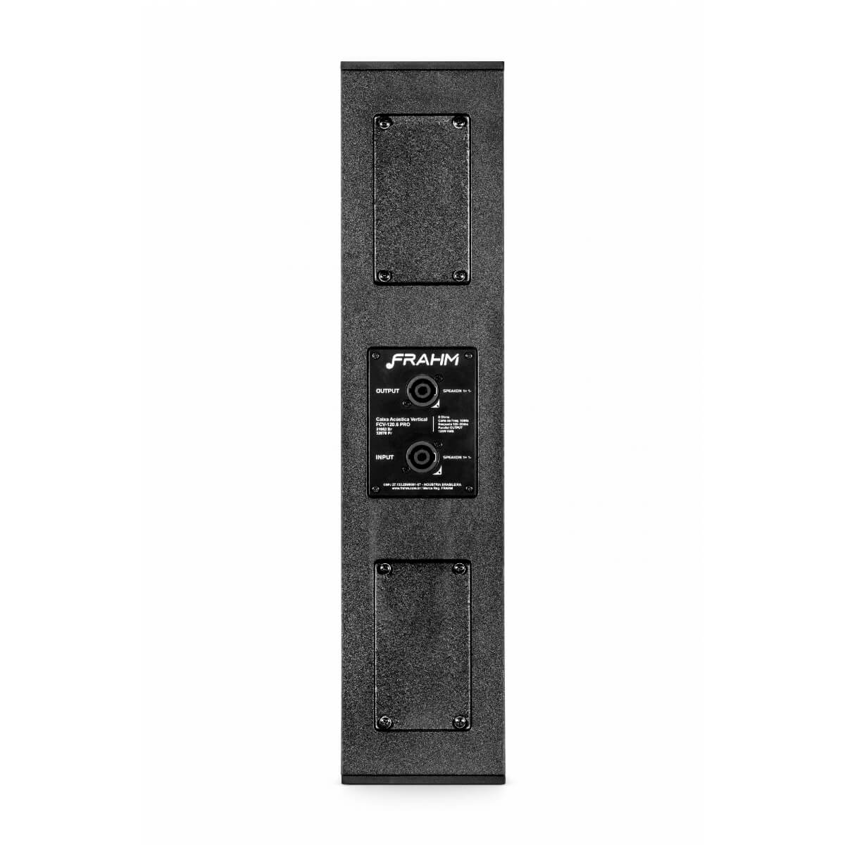 Caixa de Som Acústica Vertical 120W FCV-120.6 PRO 8 OHMS Preta Frahm - 32078