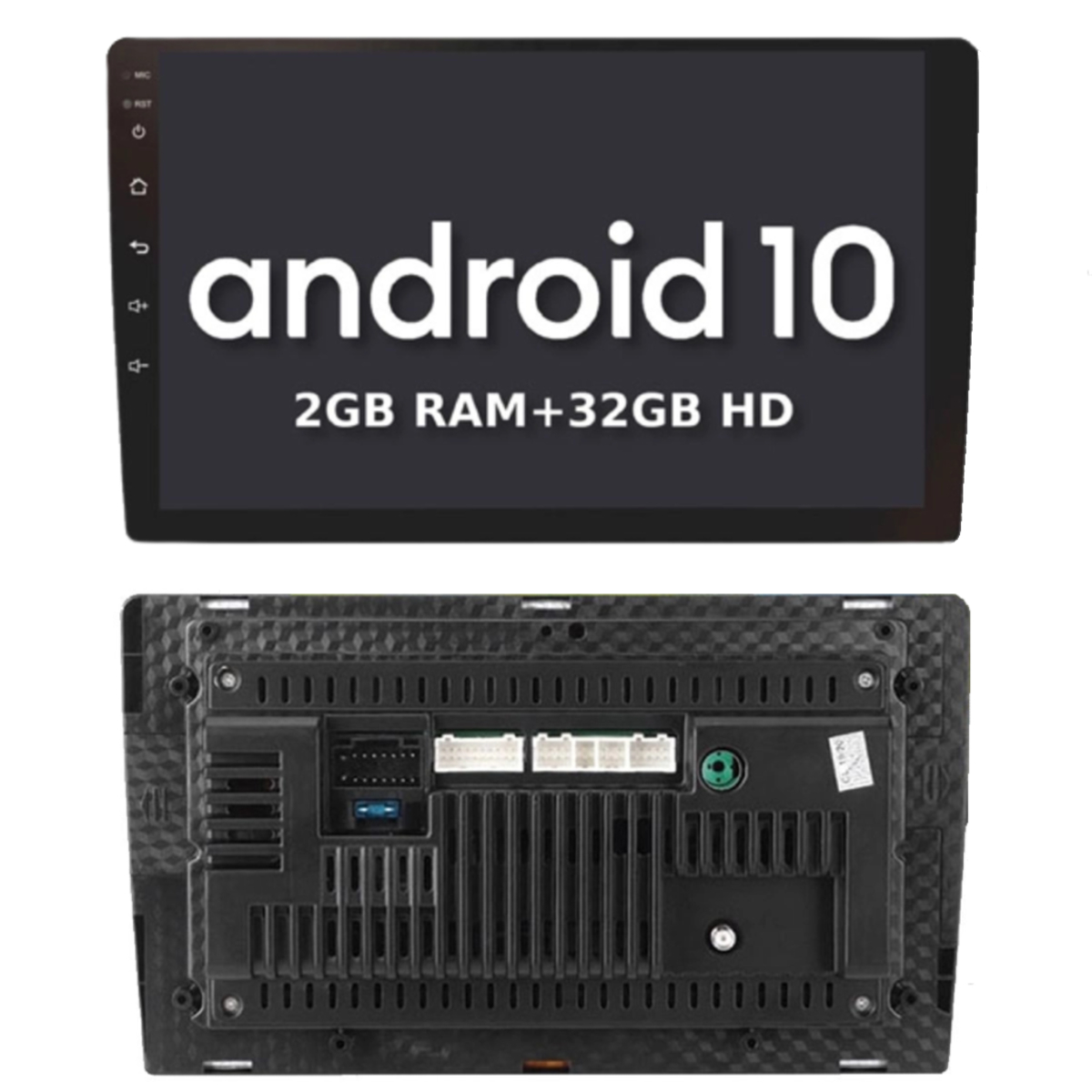 Central Multimídia 2 Din Android 10 MP5 9 Pol HT-9220SC WiFi GPS Android s/ Controle Remoto H-Tech