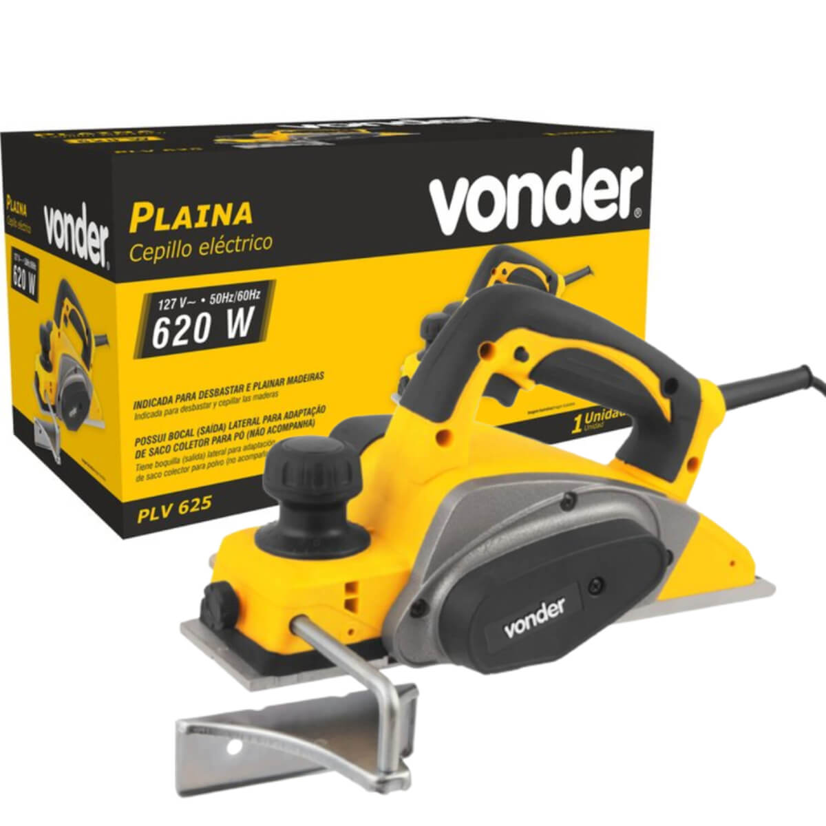 Plaina Elétrica PLV 625 127V 620W Vonder - 60.01.625.127