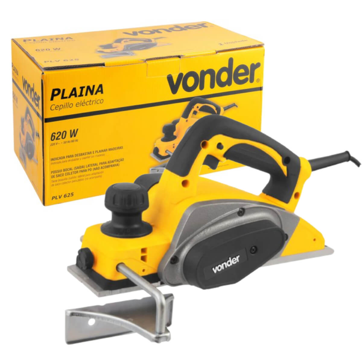 Plaina Elétrica PLV 625 220V 620W Vonder - 60.01.625.220
