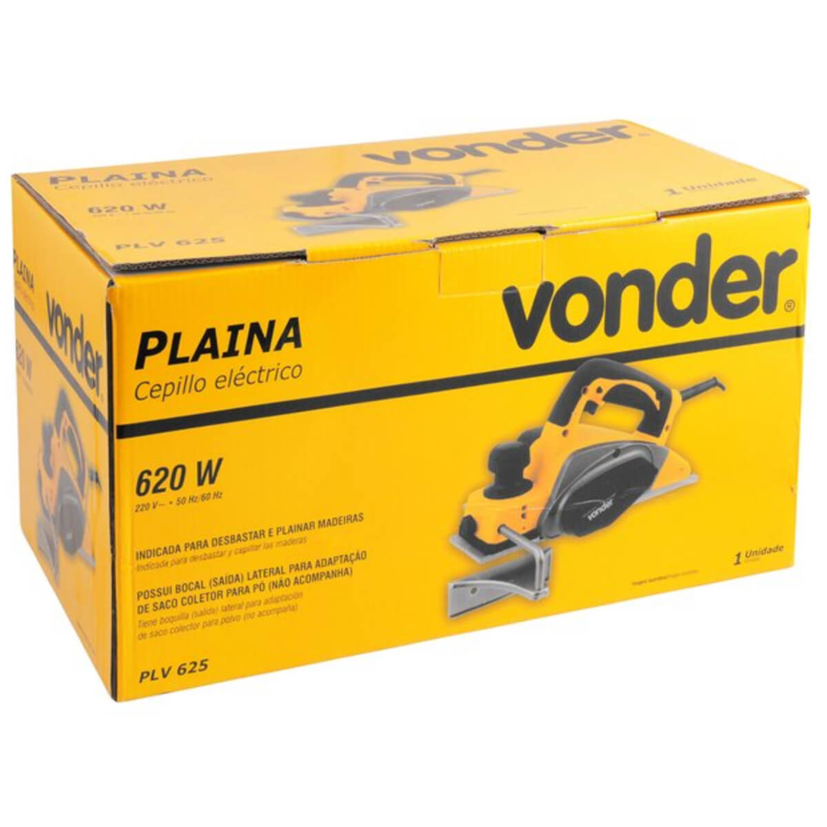 Plaina Elétrica PLV 625 220V 620W Vonder - 60.01.625.220