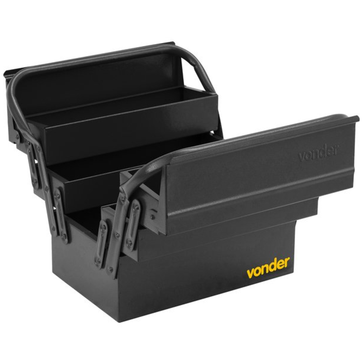 Caixa Metálica para Ferramentas 30cm com 5 gavetas Preta Vonder - 61.15.301.920