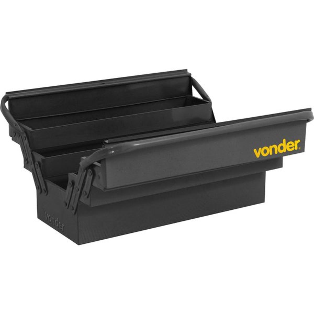 Caixa Metálica para Ferramentas 50cm Preta com 5 Gavetas Vonder - 61.15.502.021