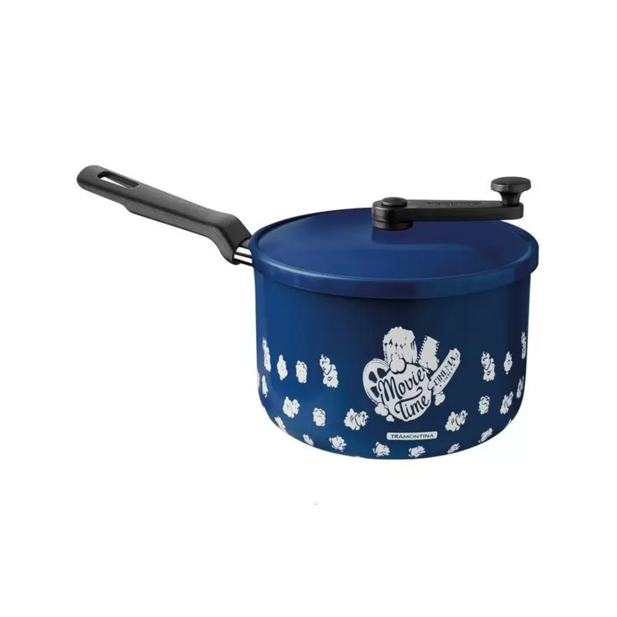 Pipoqueira Tramontina Loreto em Alumínio com Revestimento Antiaderente Starflon Max Azul 20 cm 3,5 L - 27817023